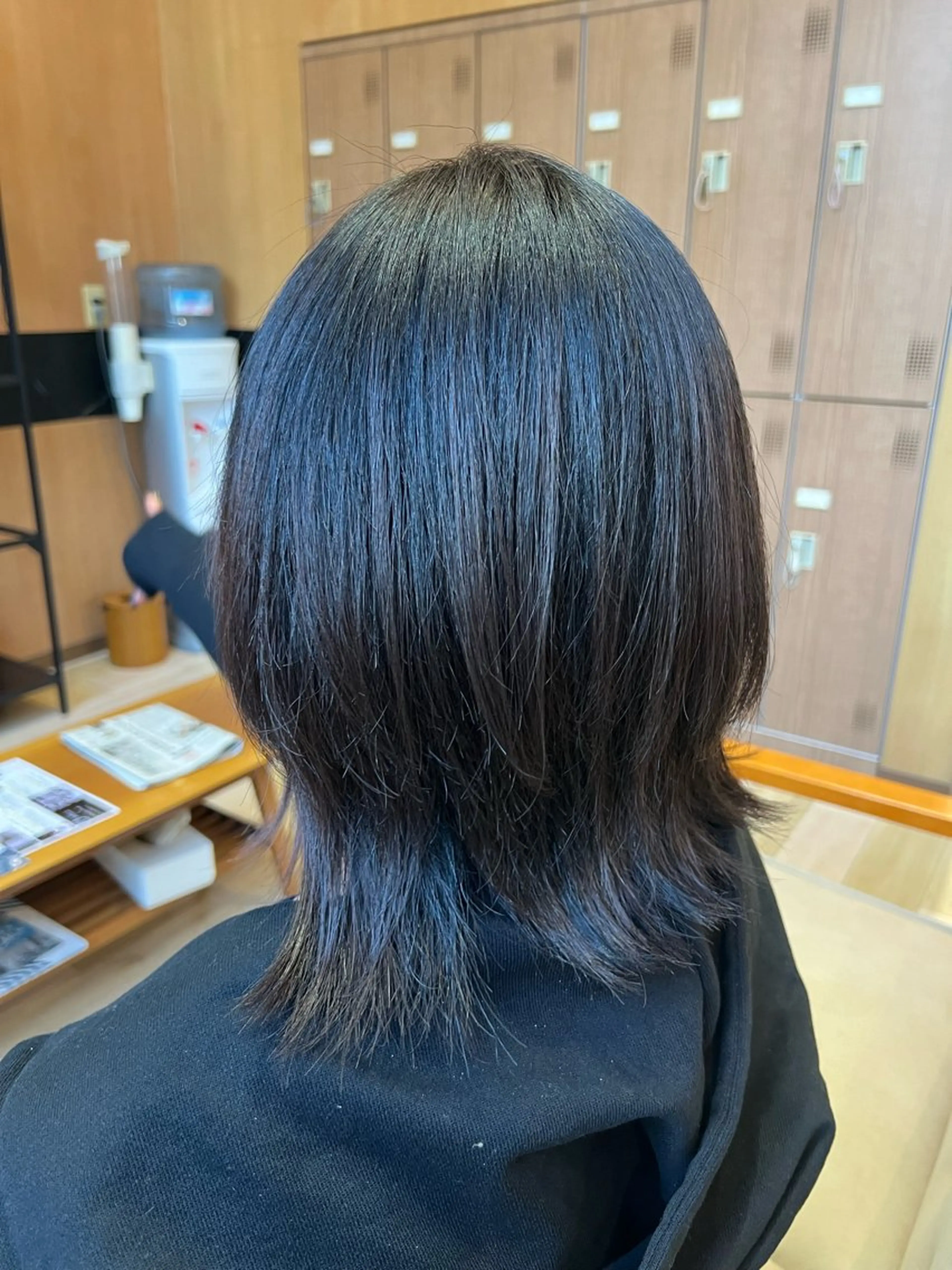 ミディアム 縮毛矯正 cyan Amiのヘアスタイル