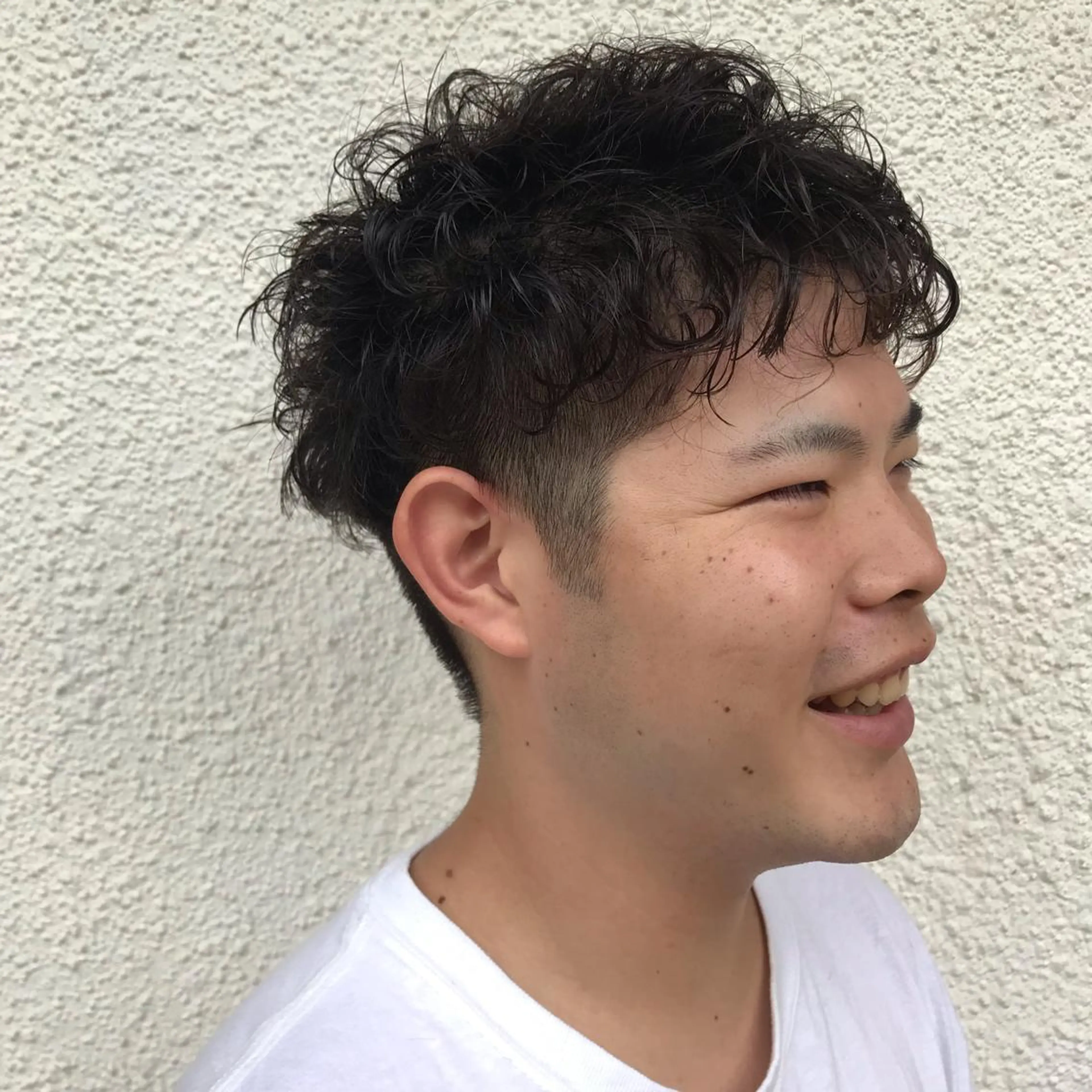 ショート カラー パーマ メンズ ニュアンスパーマ/ レイヤー/茶屋町のヘアスタイル