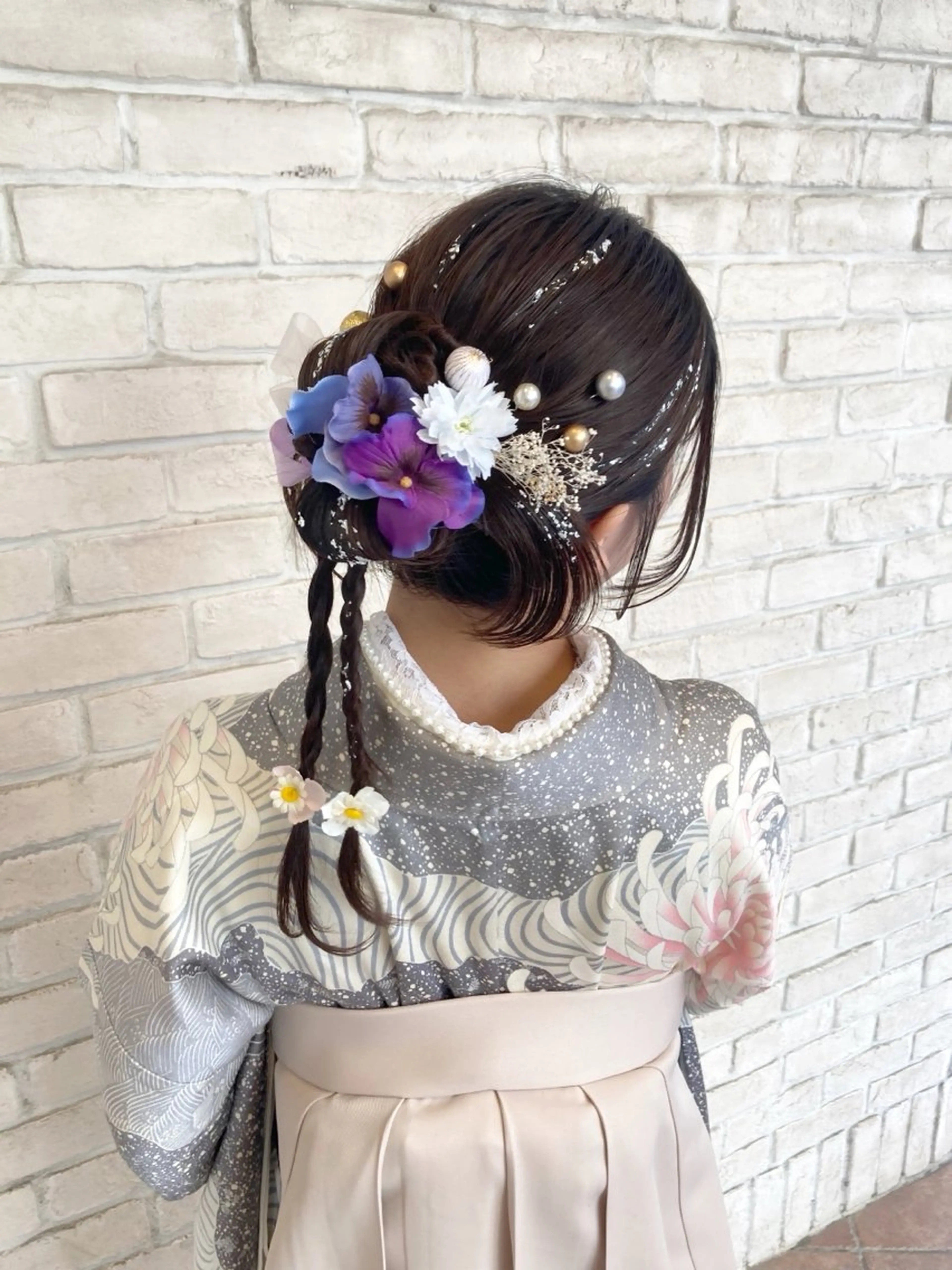 ヘアアレンジ あやかショート 白髪ぼかしのヘアスタイル