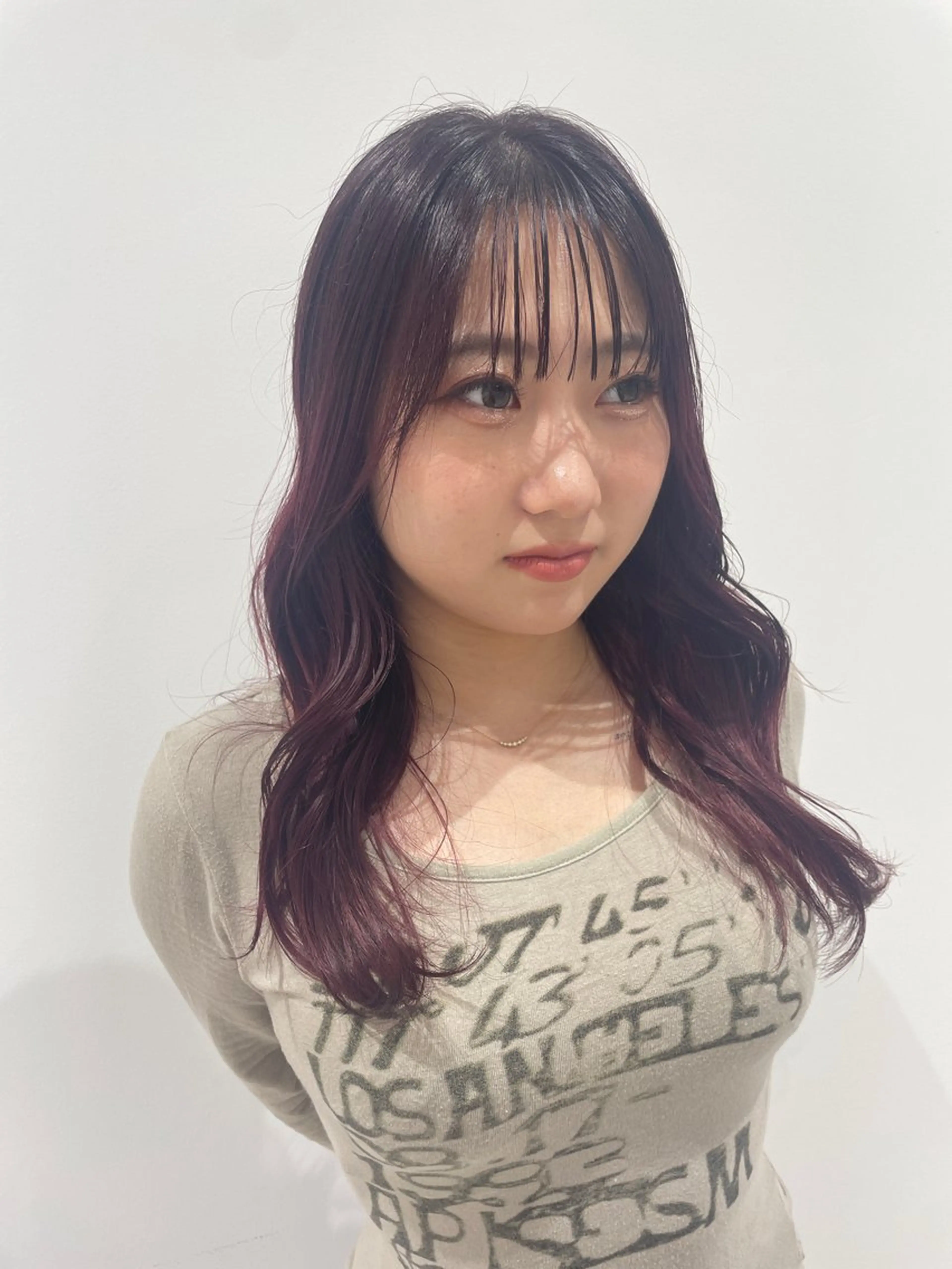 カラー ピンクカラー ヘアカラー 【レイヤー艶カラー】 🎀moka🎀のヘアスタイル