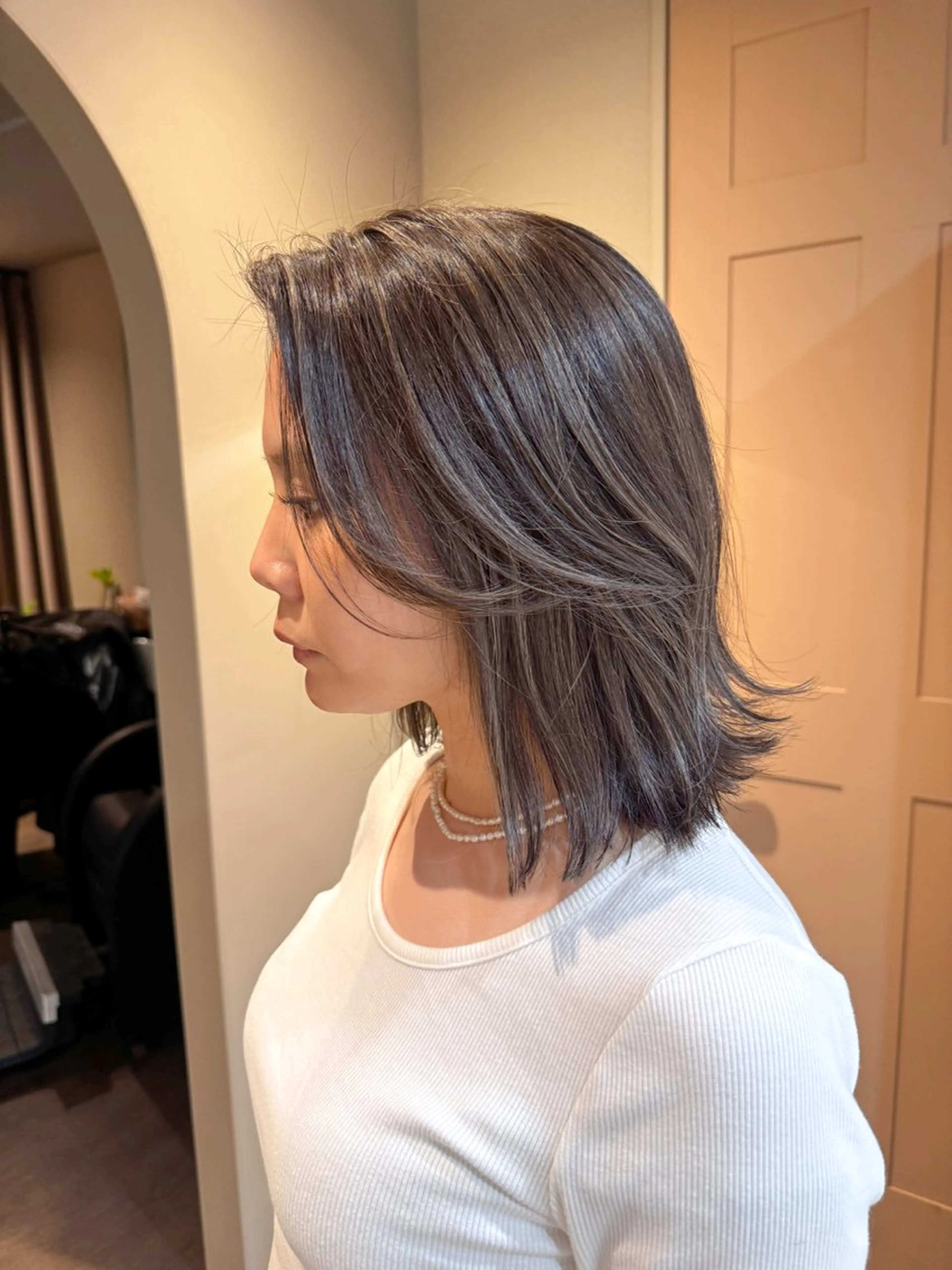 カラー 透明感カラー ハイライトカラー ハイトーン／暖色 👩🏼HONOKAのヘアスタイル