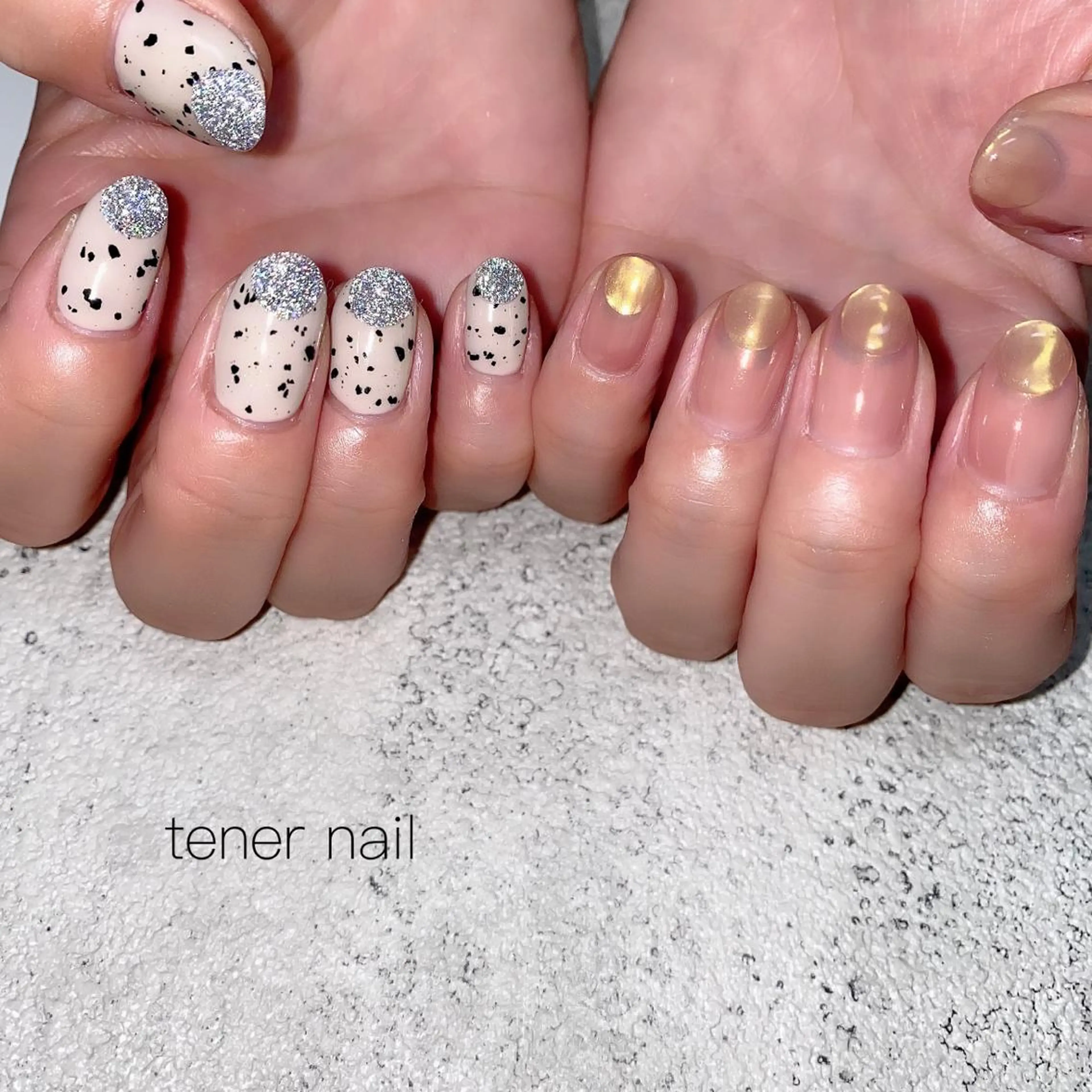 ネイル フラッシュネイル フレンチネイル ぷっくりネイル テネルネイル tener nailのネイルデザイン