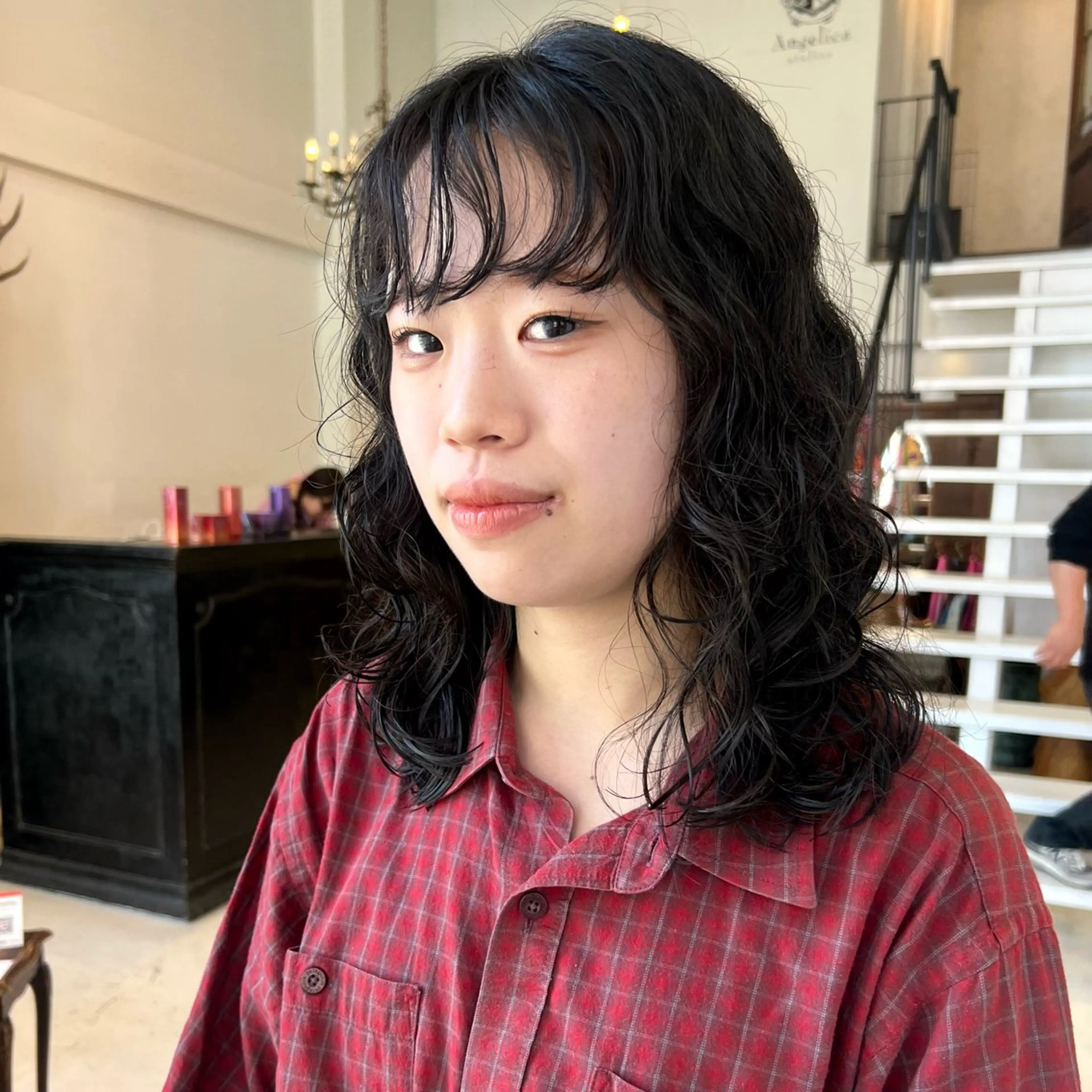 セミロング カット トリートメント 金城 愛海のヘアスタイル