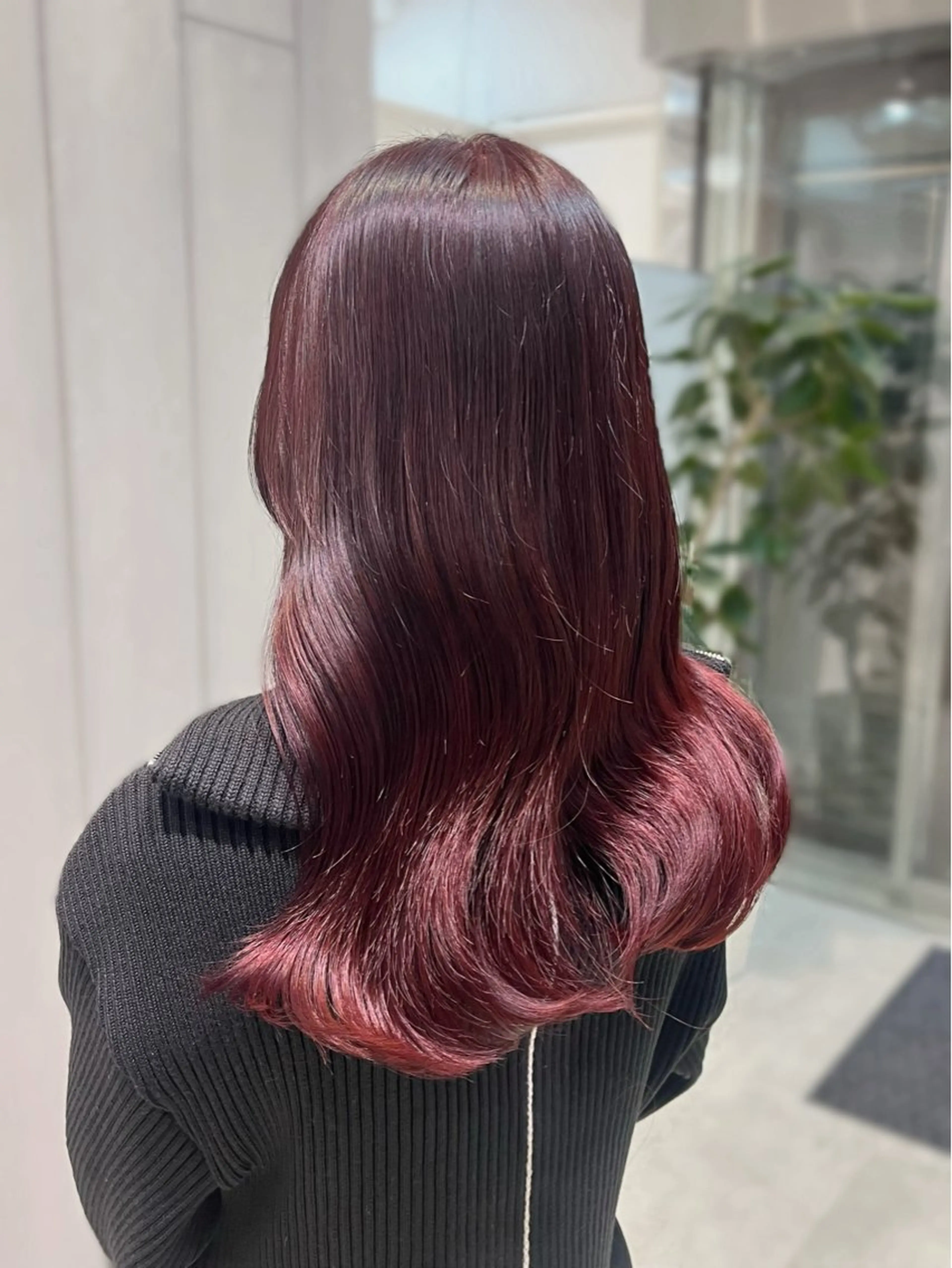 ミディアム カラー ヘアアレンジ ブリーチ ヘアカラー トリートメント ヘッドスパ ヘアセット GO TODAY SHAiRE SALON 原宿verno店所属・完全💗マンツーマン marinのヘアスタイル