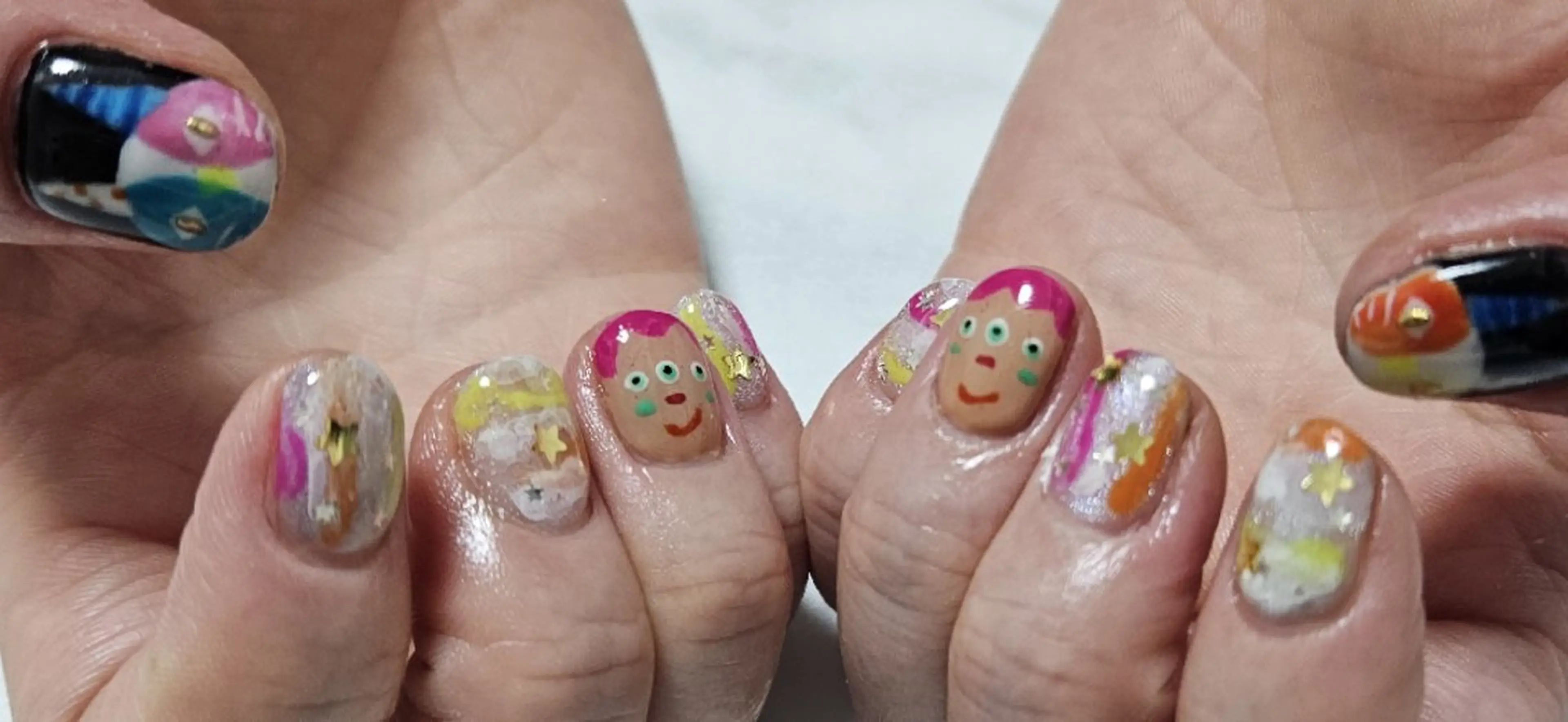 ネイル アートネイル shellnail さなえのネイルデザイン