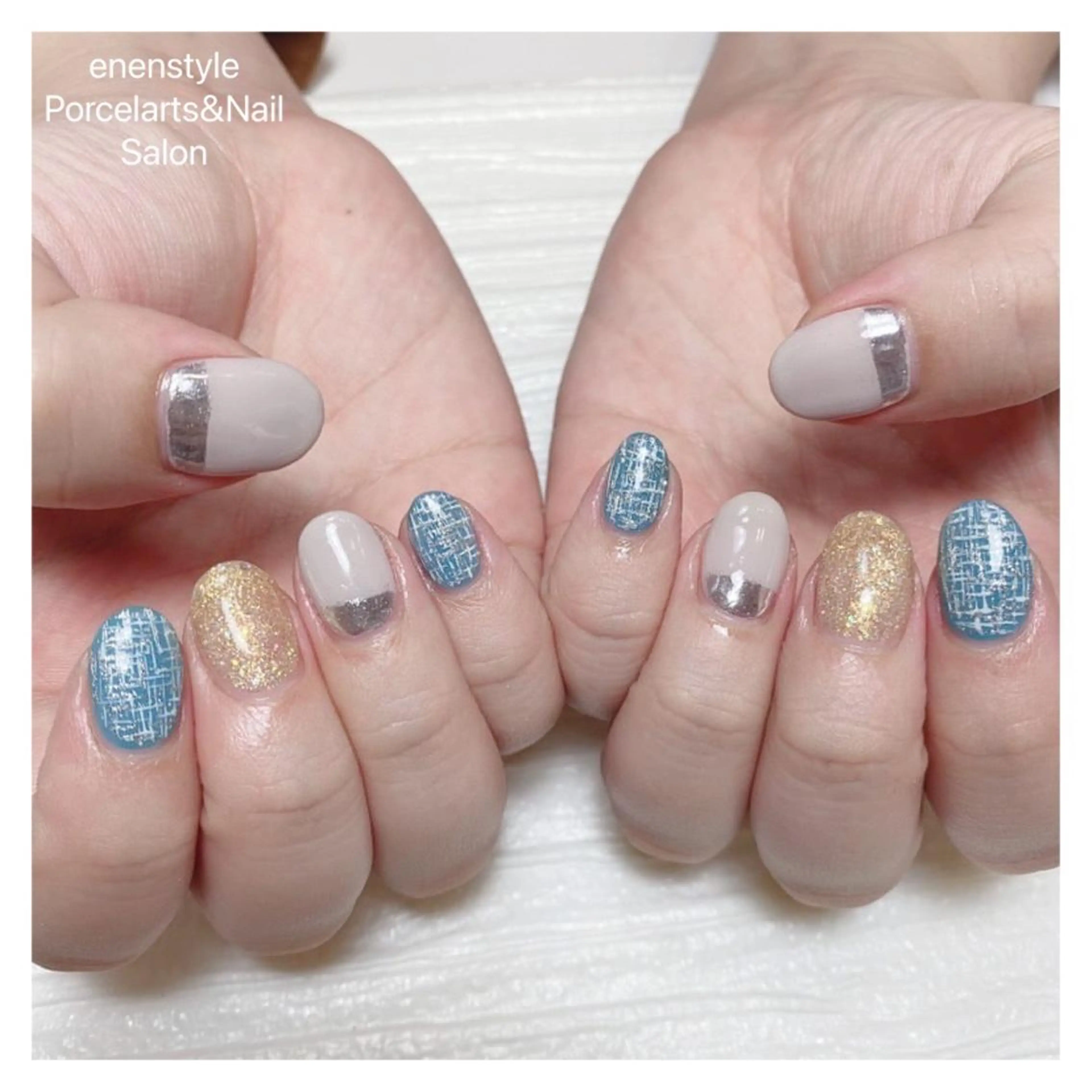 ミディアム ネイル 👑enen style👑のネイルデザイン