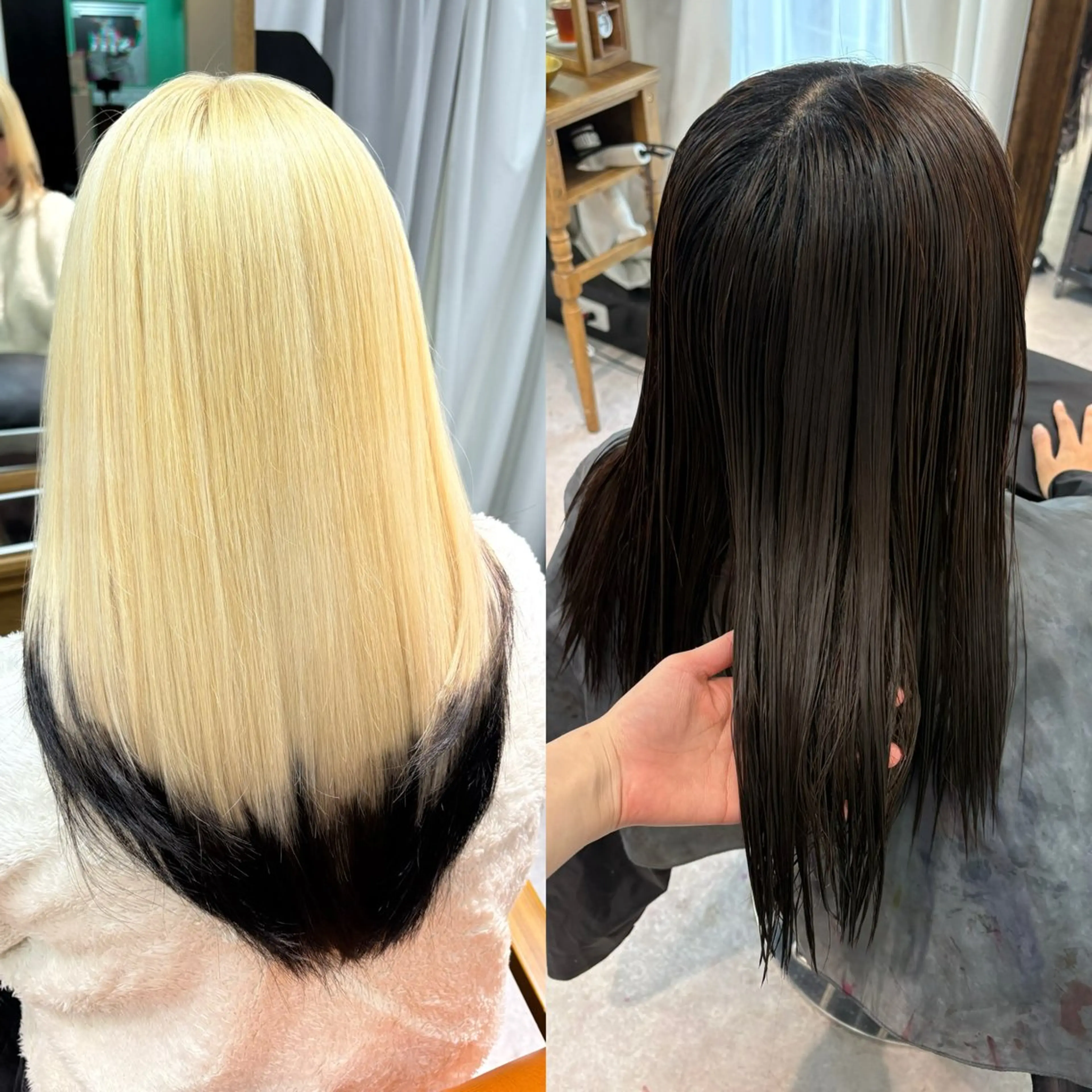 ロング カラー ブリーチ ブロンド ホワイトブロンド ヘアカラー なんば🍓 似合わせカラー🐬のヘアスタイル