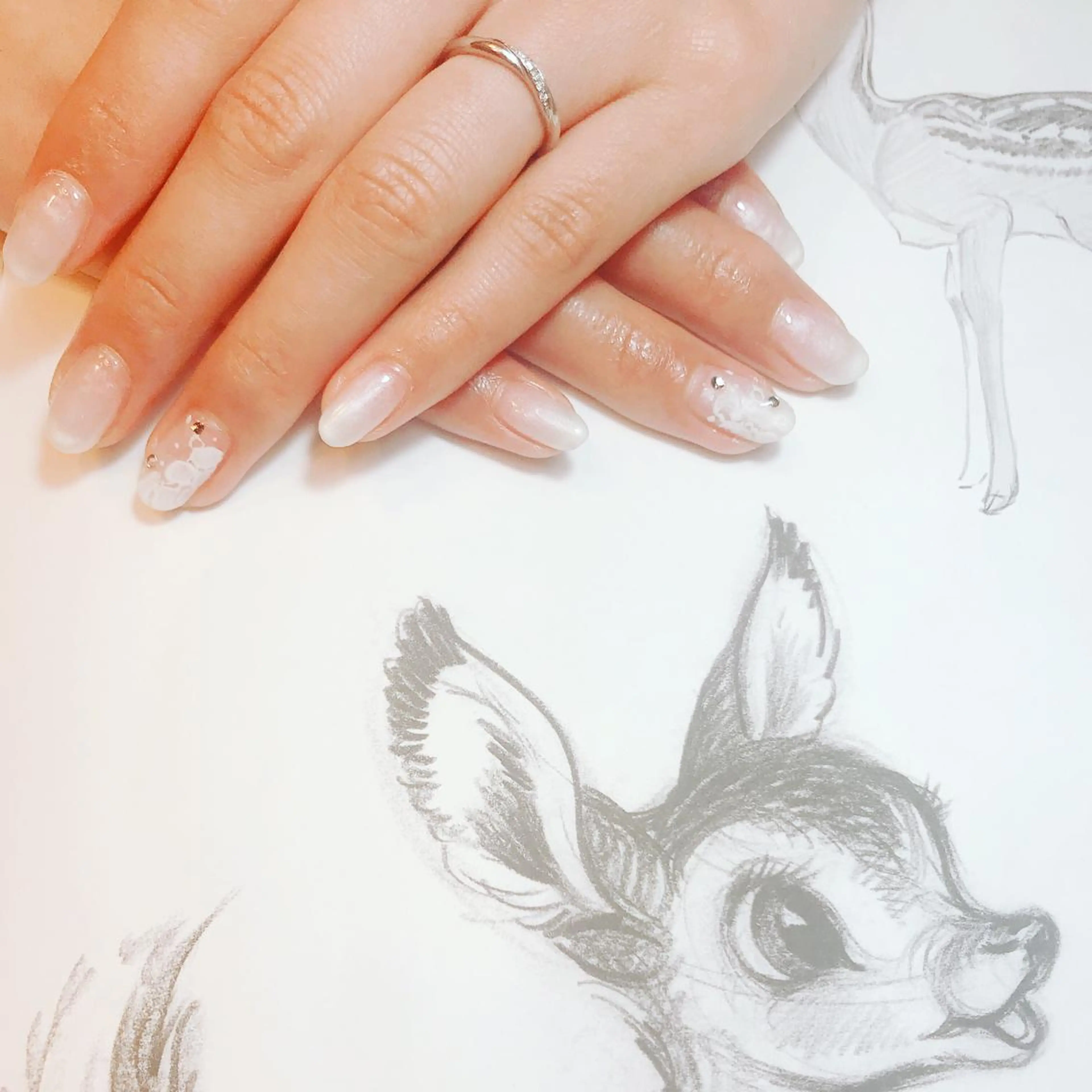 ネイル ブライダルネイル owlnail /持込みデザイン専門のネイルデザイン