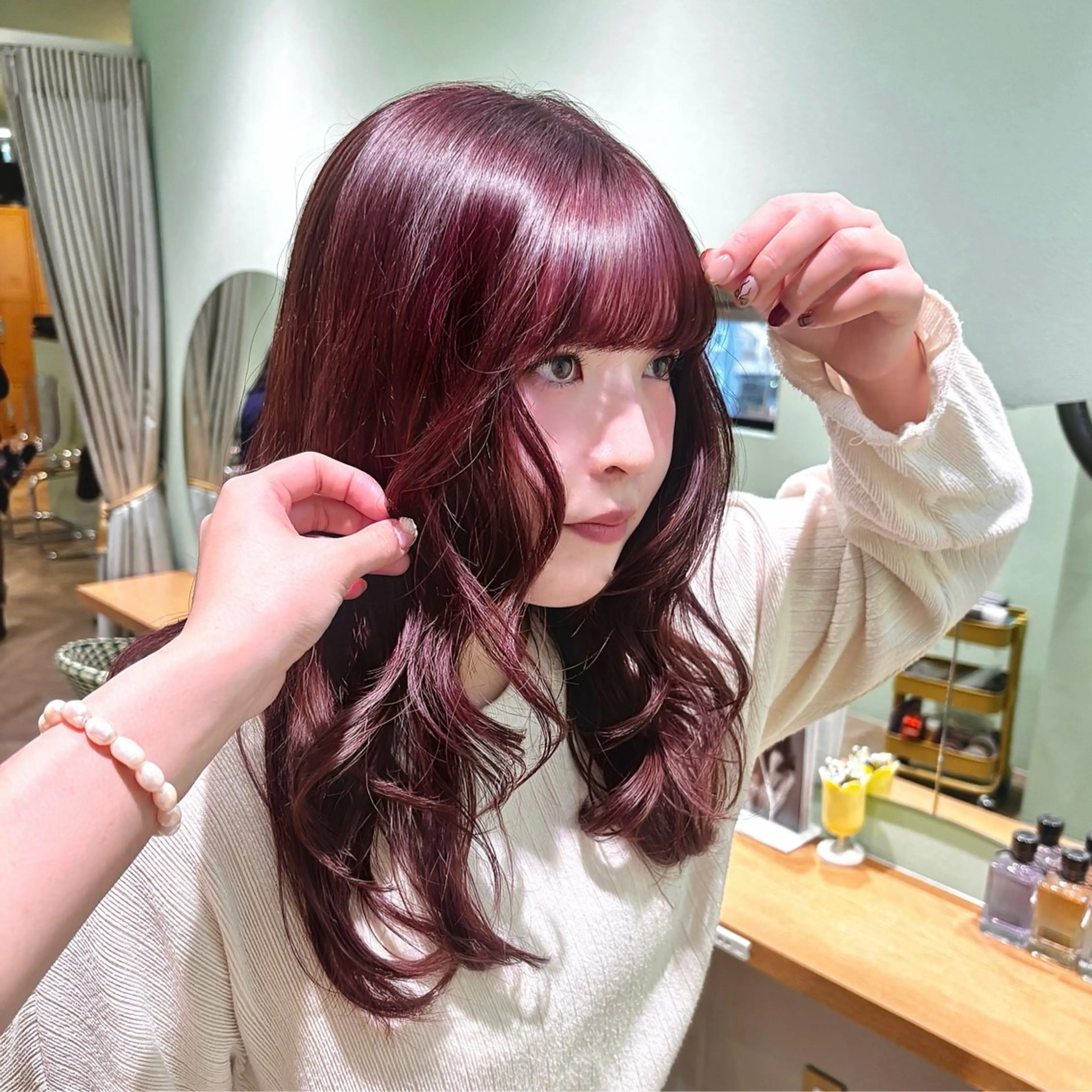 カラー あずみ🤍早朝◎ アレンジ二スト🤍のヘアスタイル