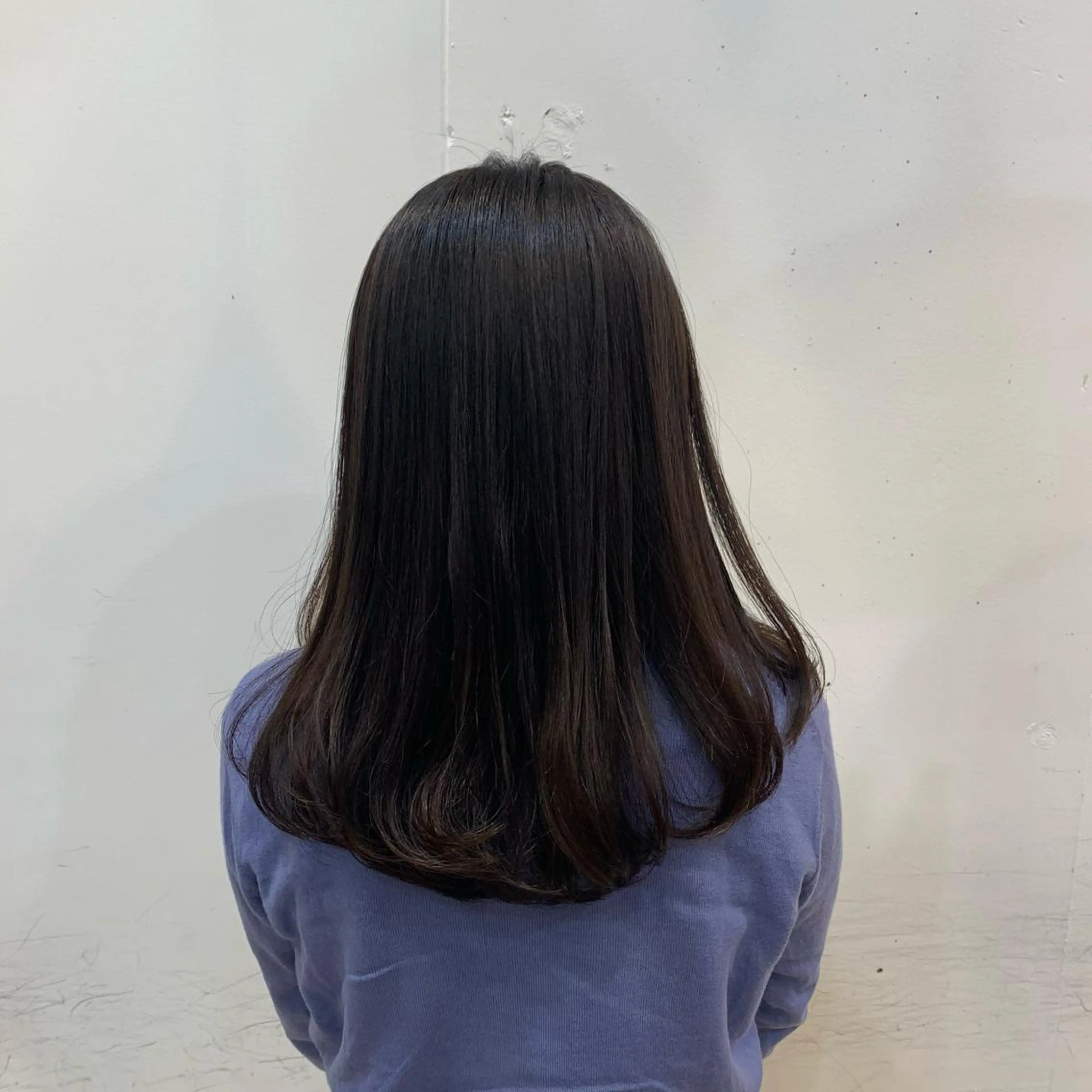 セミロング カラー まろやかカラー🤎 みなとまほのヘアスタイル