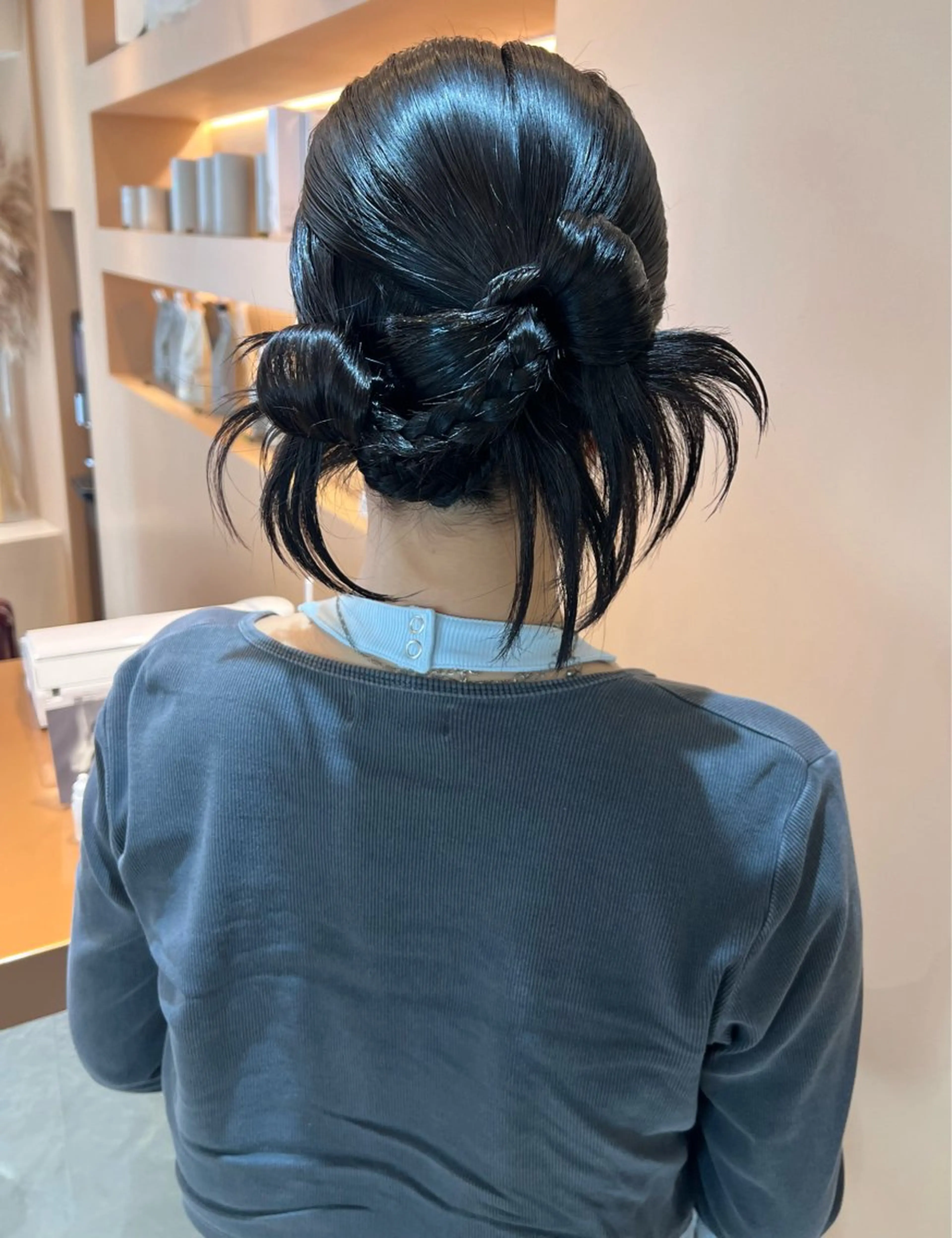 ミディアム カラー ヘアアレンジ ヘアセット ✨カチモリ✨レイヤー 韓国ヘア🇰🇷ゆいのヘアスタイル