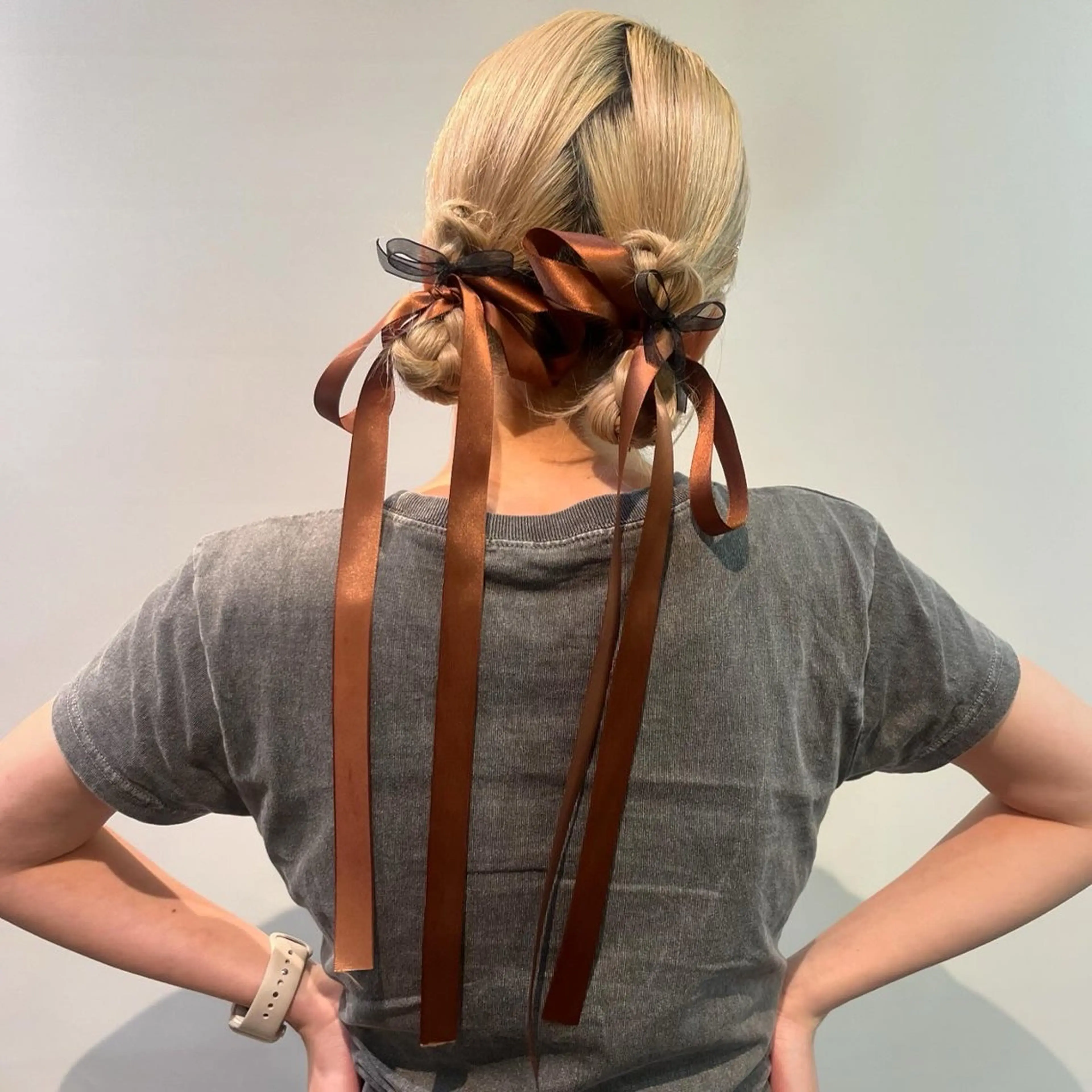 ヘアアレンジ 💖デザインカラー/ タダ ハナカ💖のヘアスタイル