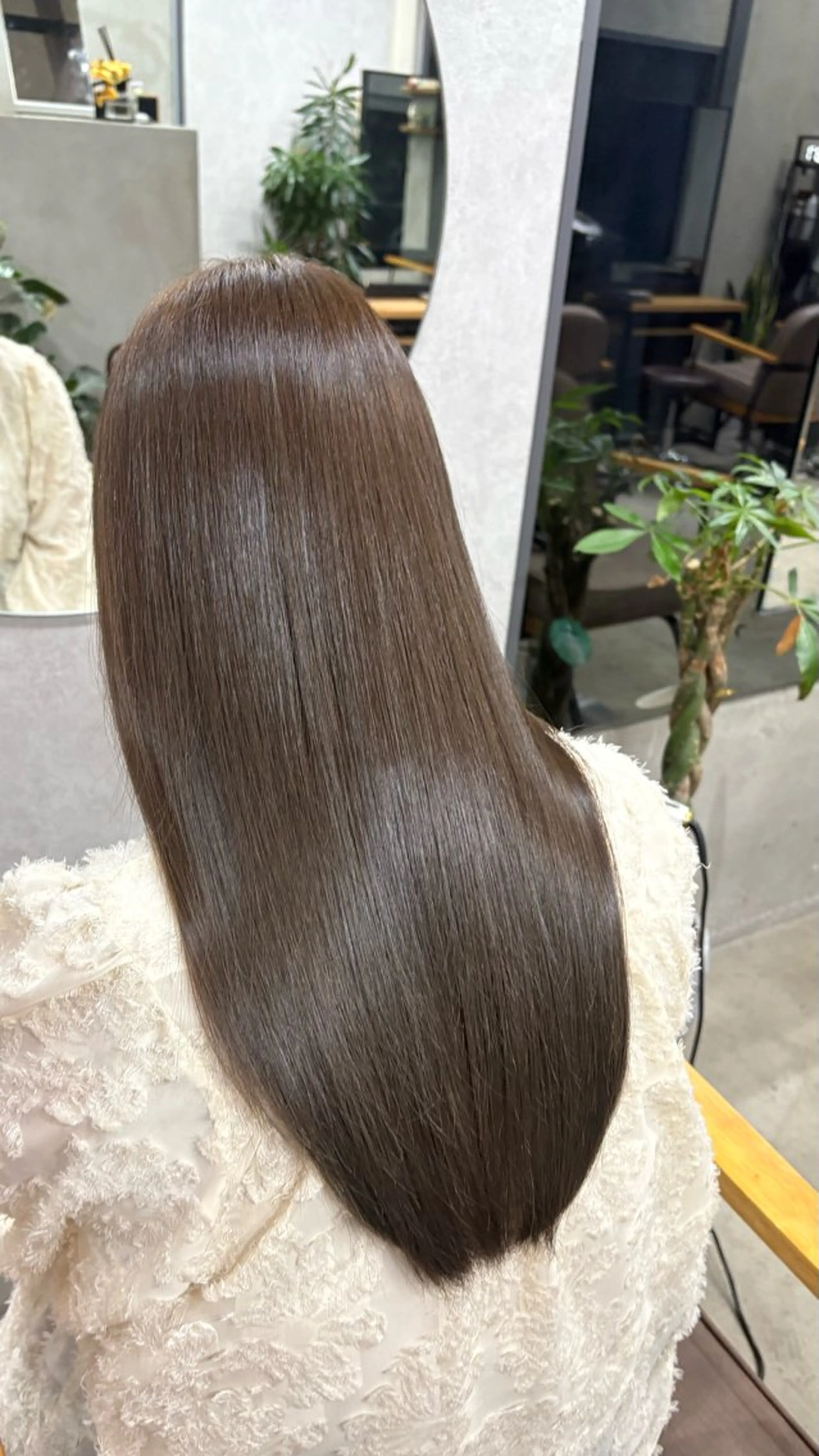 ロング カラー パーマ ヘアカラー 縮毛矯正 トリートメント 天神/ハイトーン/艶 カラー/Miharuのヘアスタイル