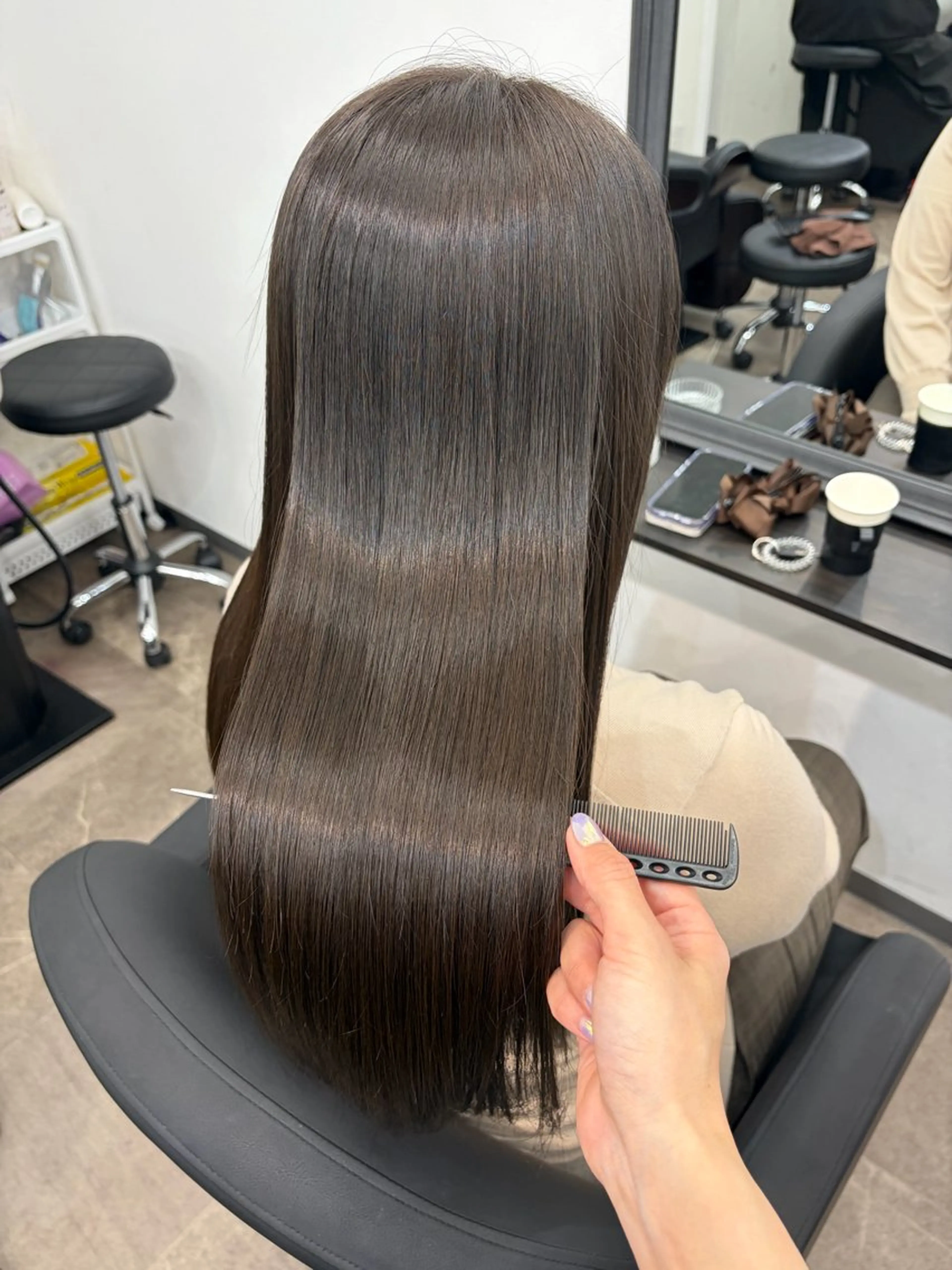 【写真撮影OKの方のみ！】カット＋美髪矯正＋髪質改善TR5step🦋の写真