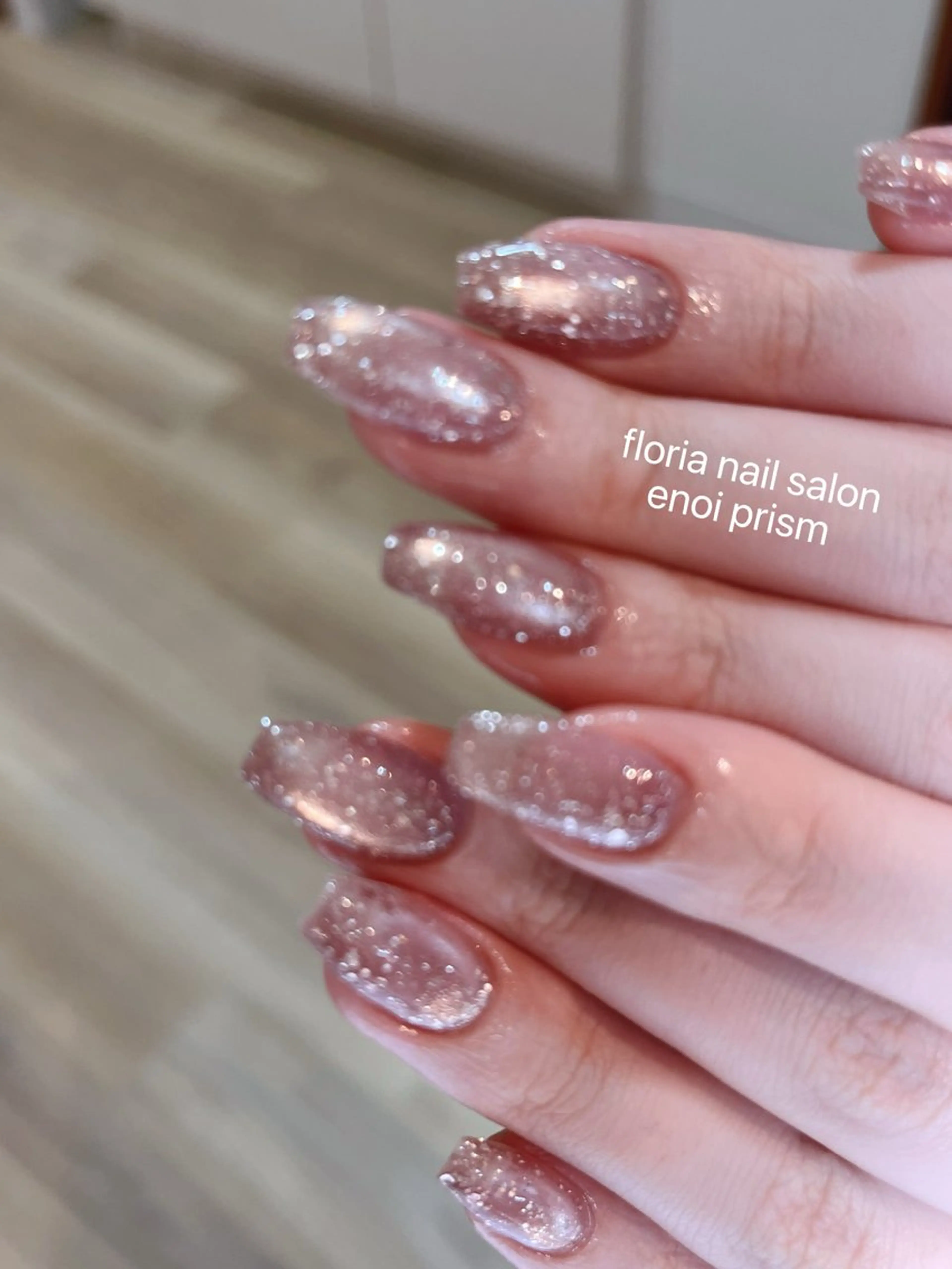 ネイル アートネイル チークネイル フラッシュネイル フレンチネイル ガラスフレンチ ハンドネイル Floria ユイのネイルデザイン