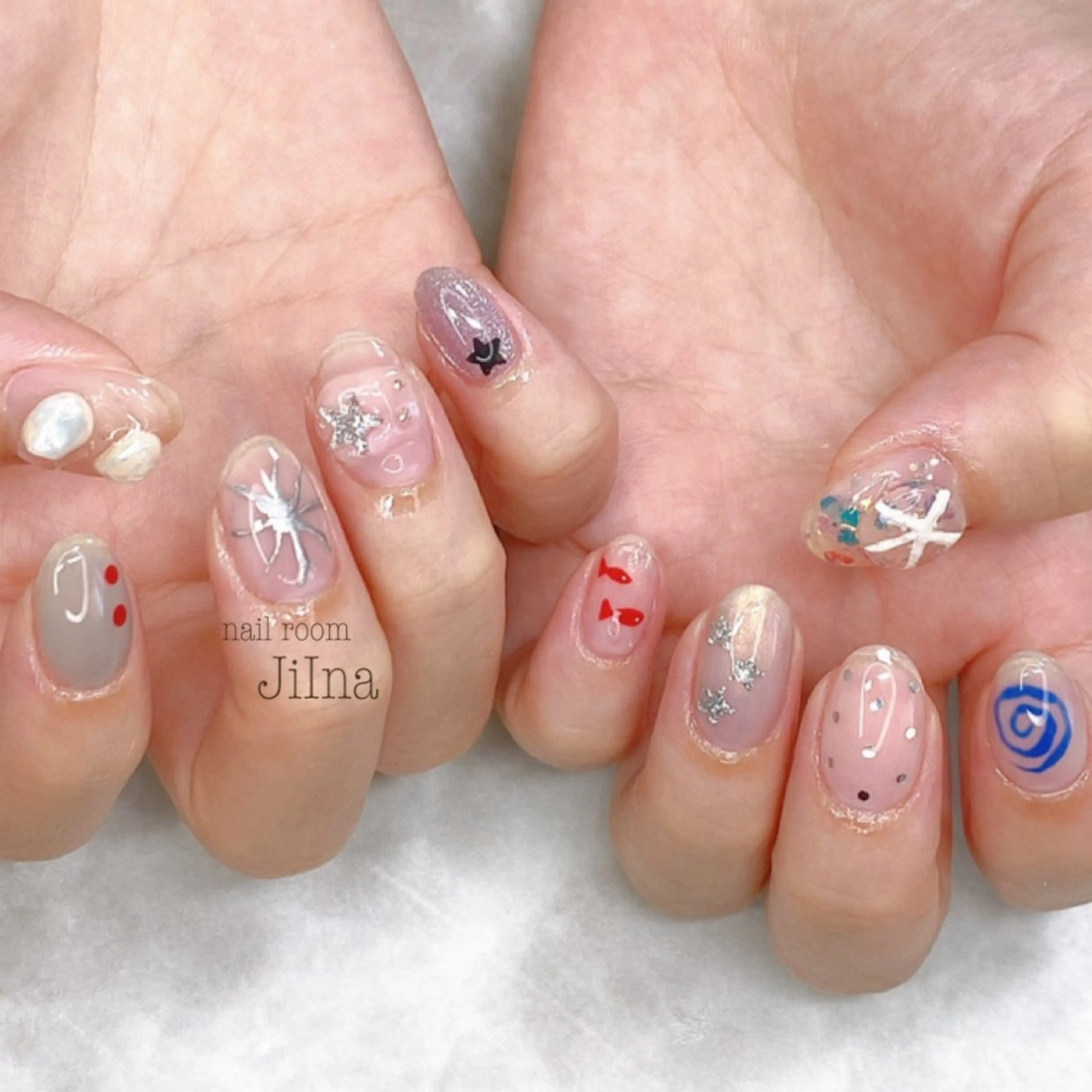 ネイル 持ち込み JiIna nailのネイルデザイン