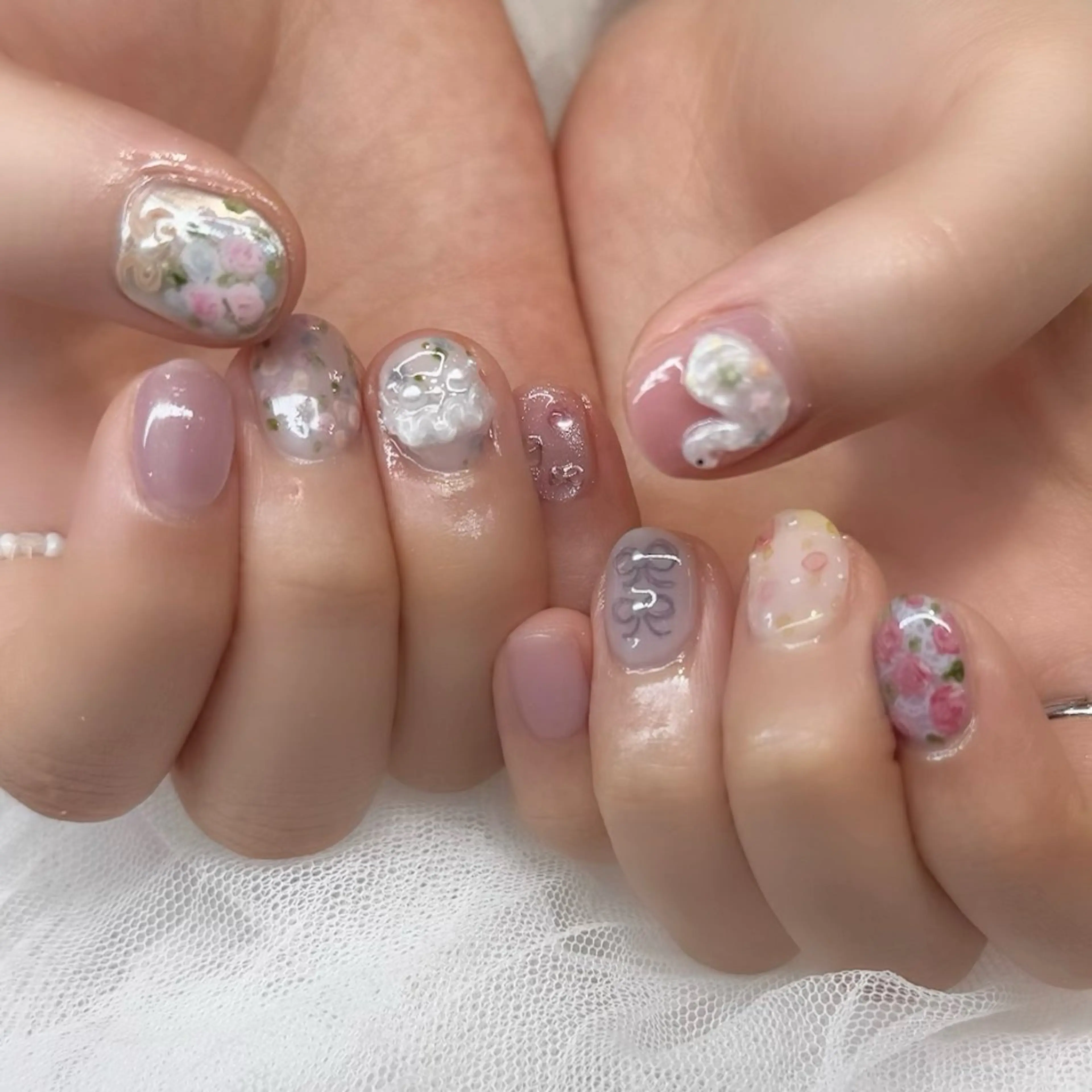 ネイル ハンドネイル 新井 ひなののネイルデザイン