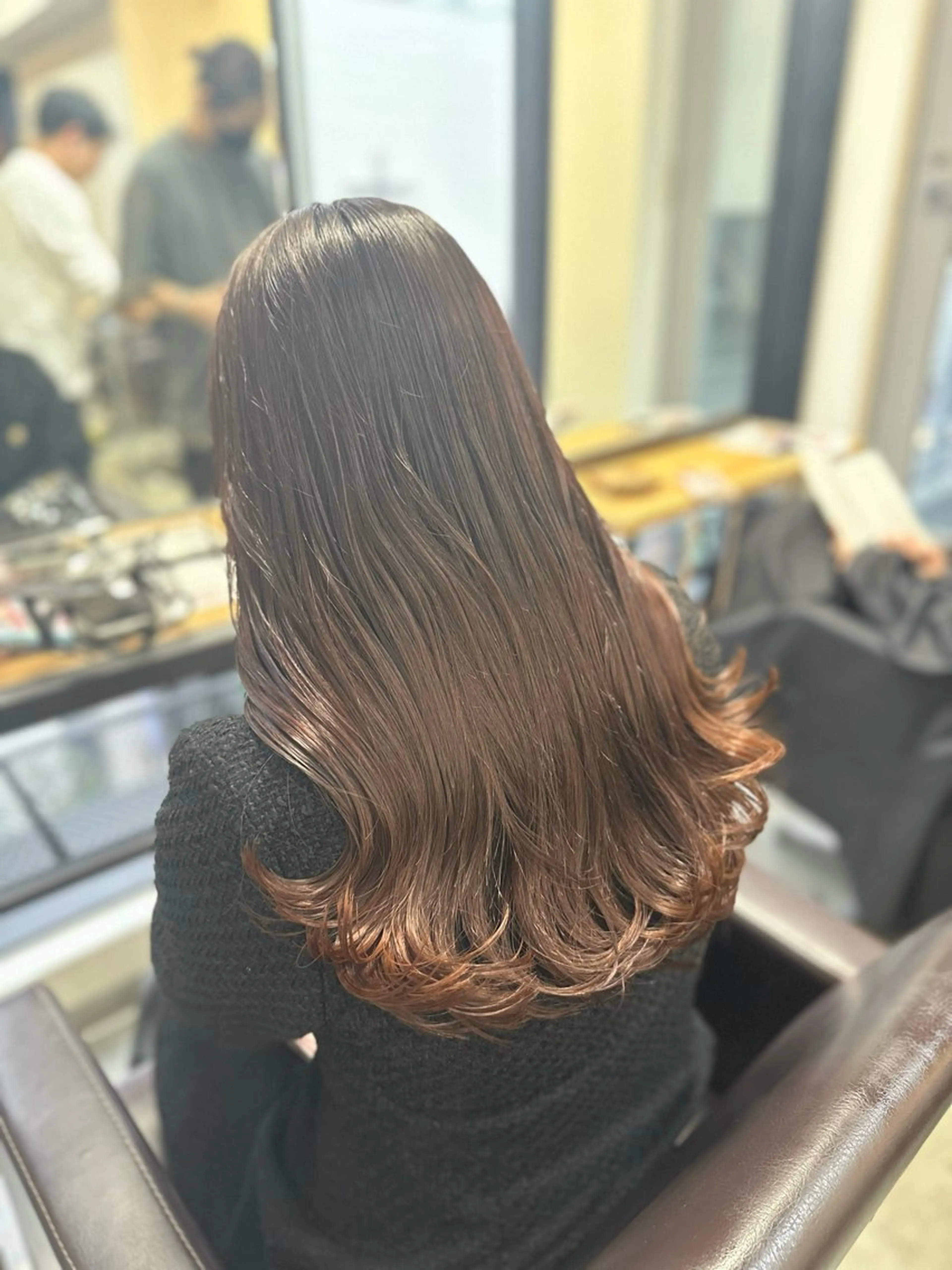 ロング カラー パーマ カット ヘアカラー パーマ トリートメント 平日オススメ✨ プチプラ✨山下のヘアスタイル