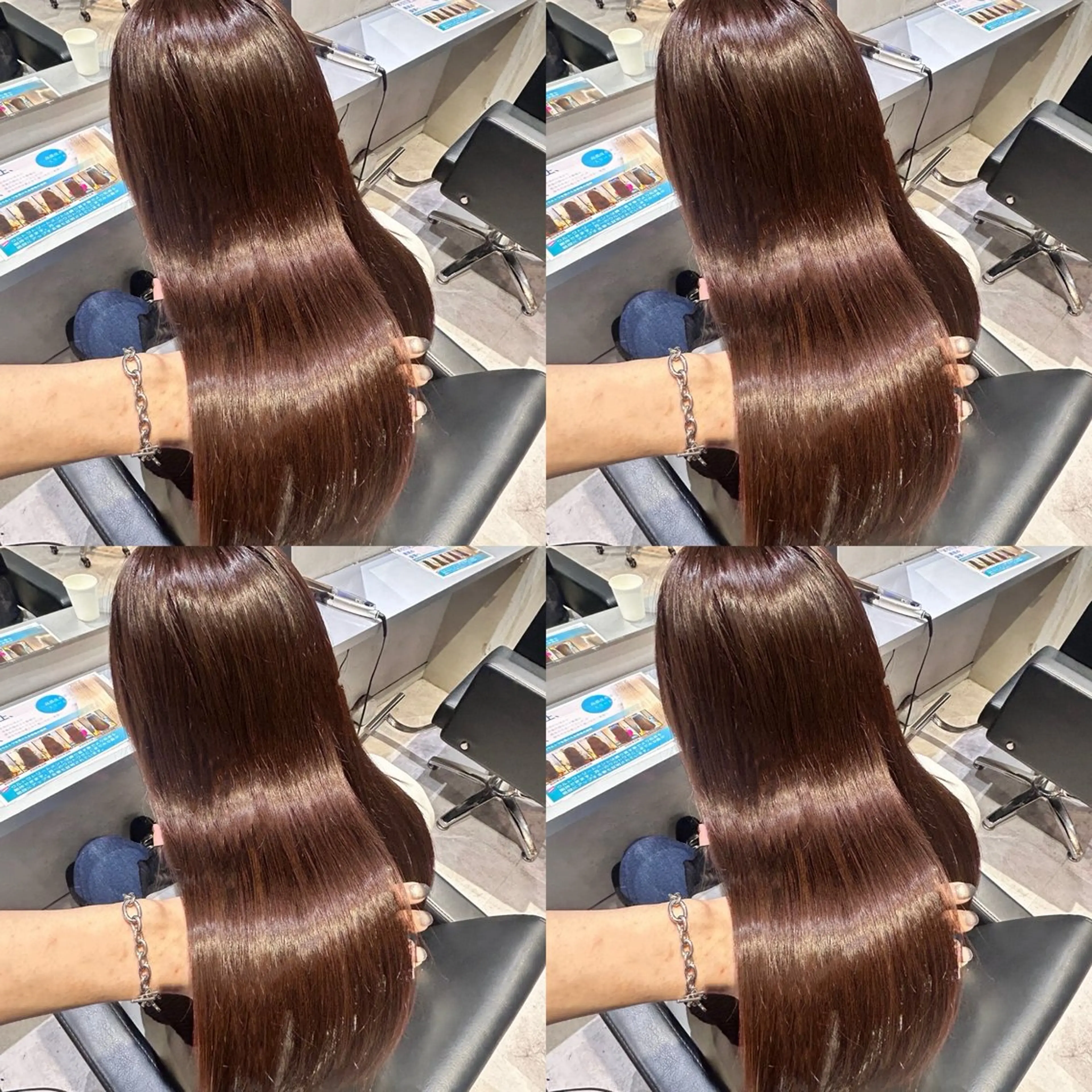 ロング カラー ヘアカラー トリートメント 艶髪×透明感カラー ののかのヘアスタイル