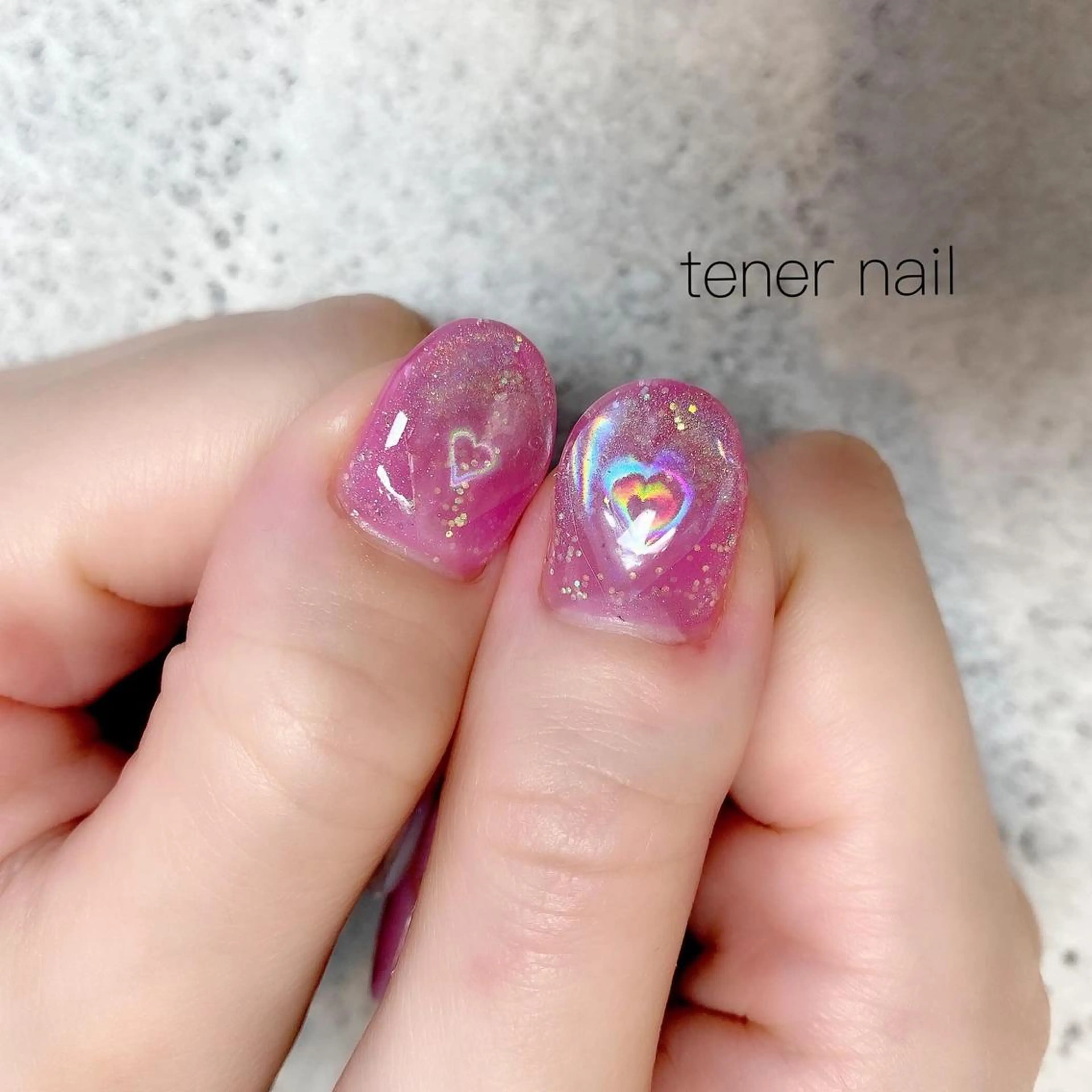 ネイル ハート テネルネイル tener nailのネイルデザイン