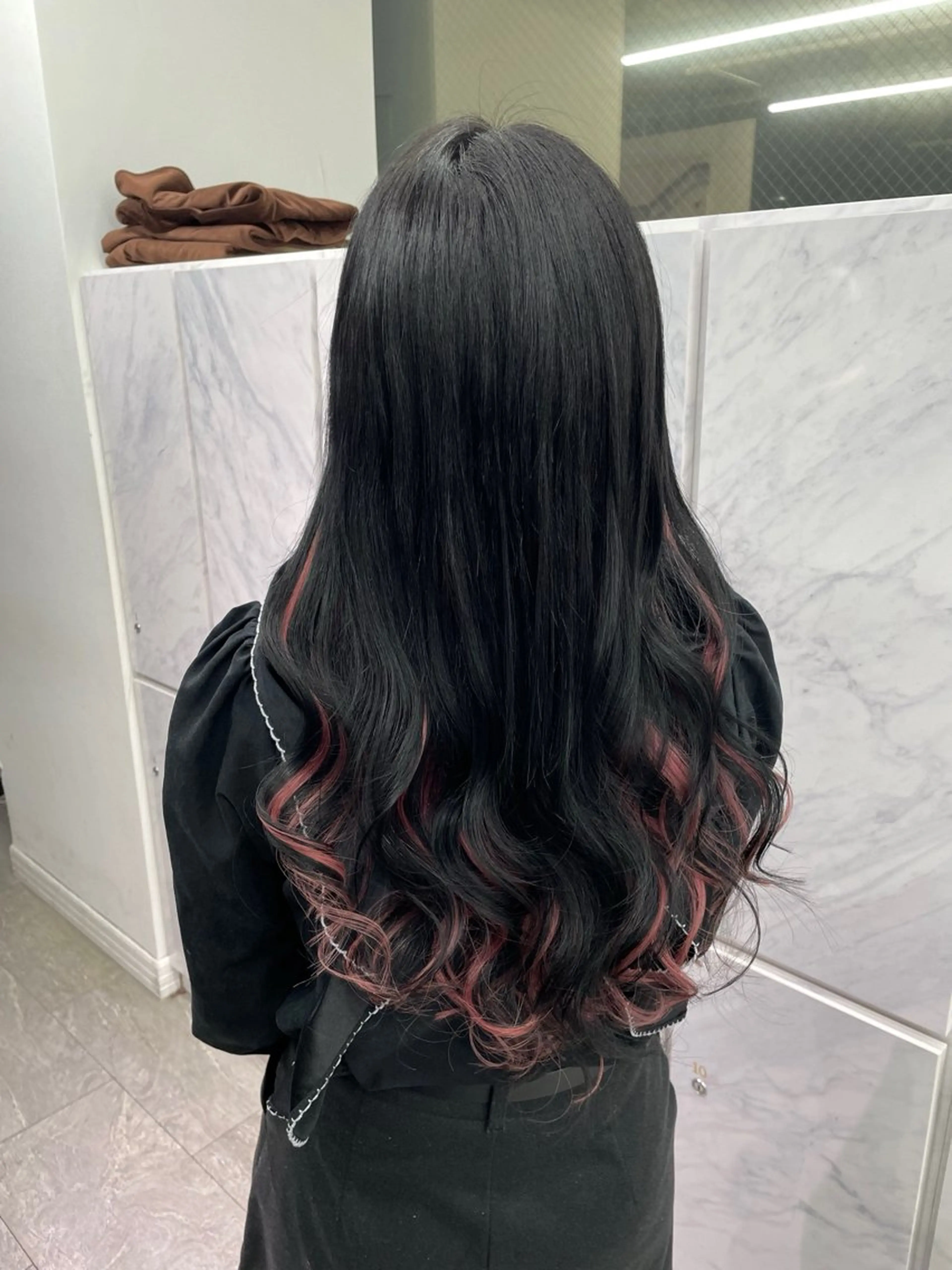 ロング カラー ヘアアレンジ プルエクステ インナーカラー エクステ ヘアカラー エクステ 🎀プルエクステ みまひかる🎀のヘアスタイル