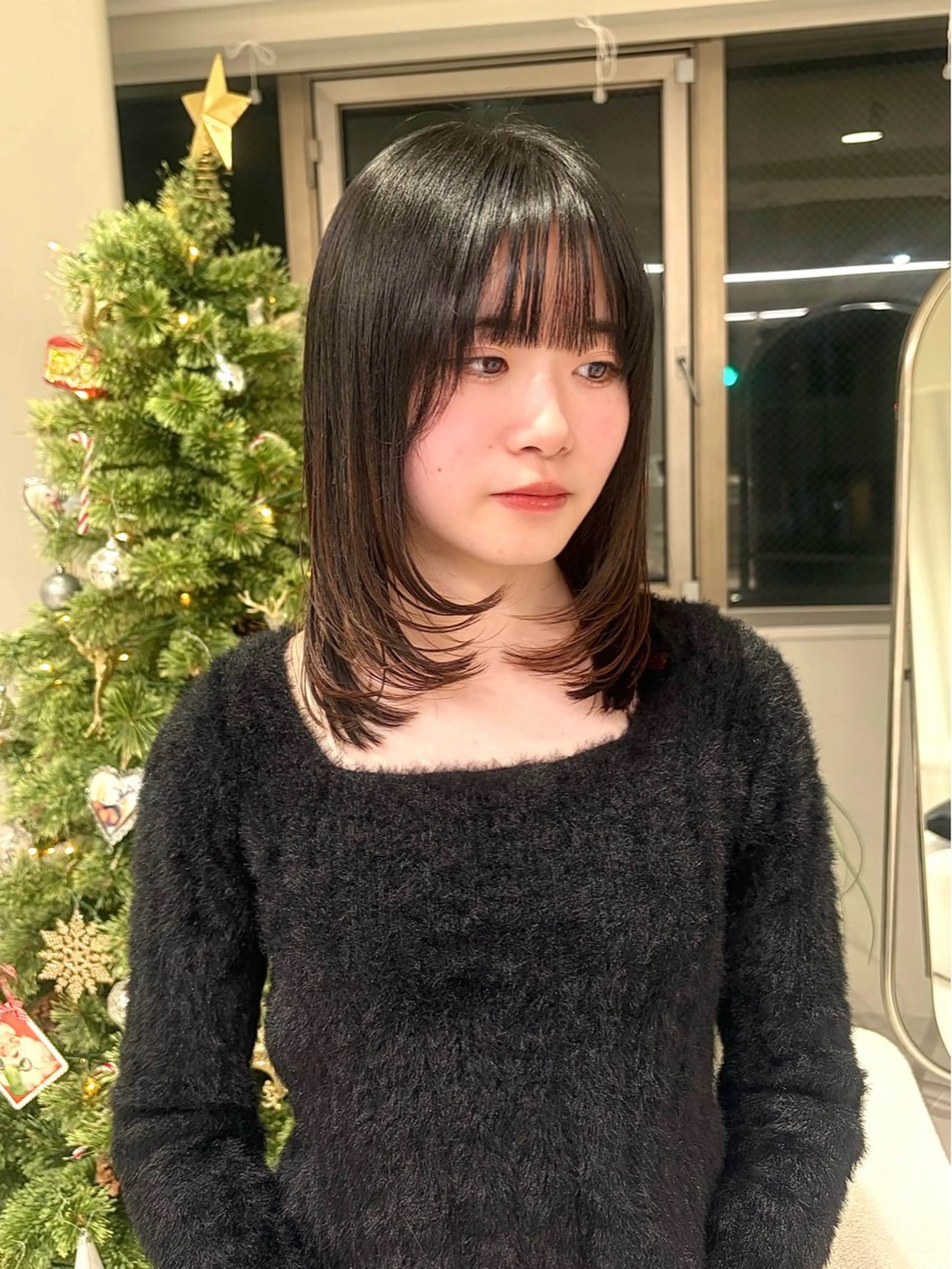 ミディアム レイヤーカット カット keen 立川のヘアスタイル