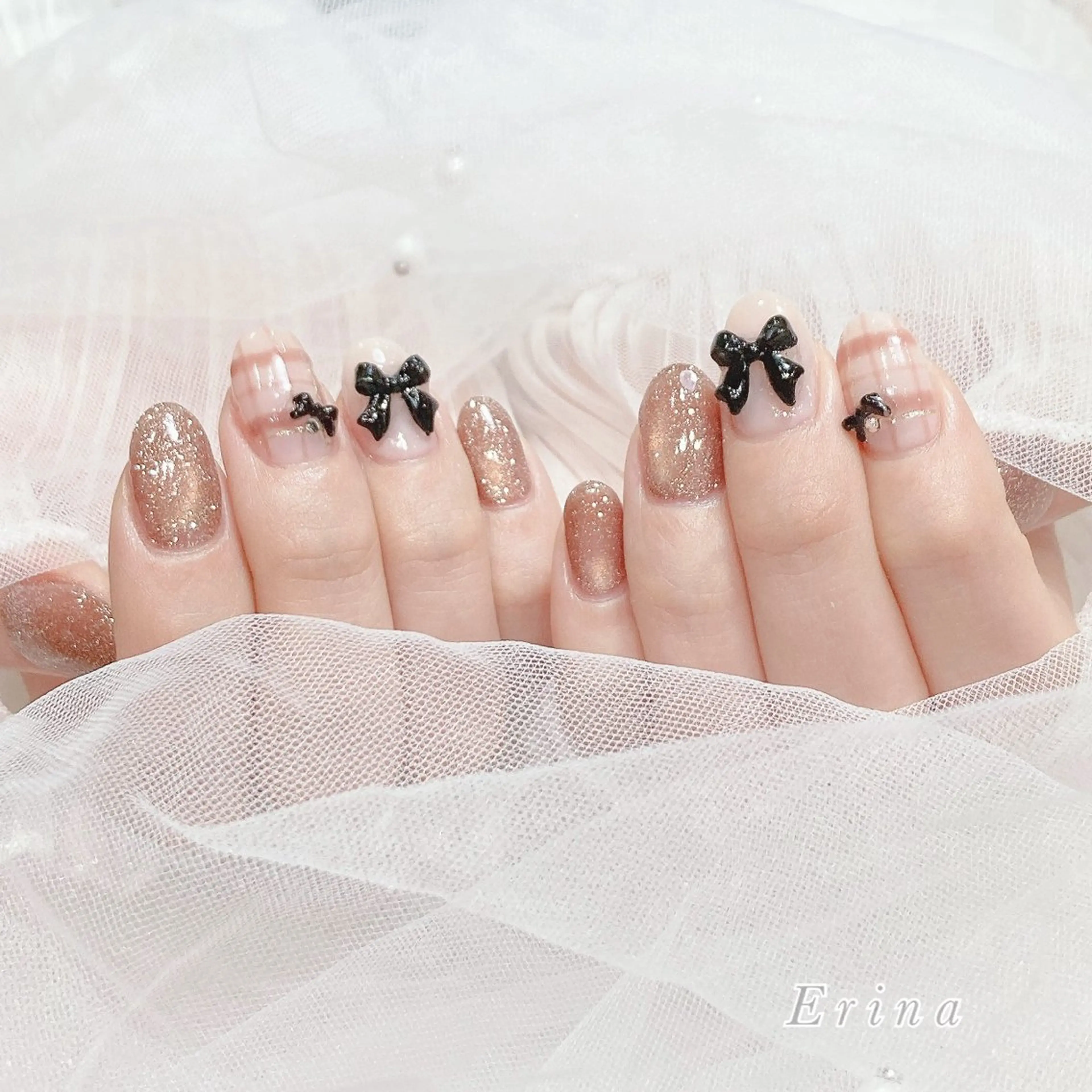 ネイル Erina🐱 フィルイン💅パラのネイルデザイン