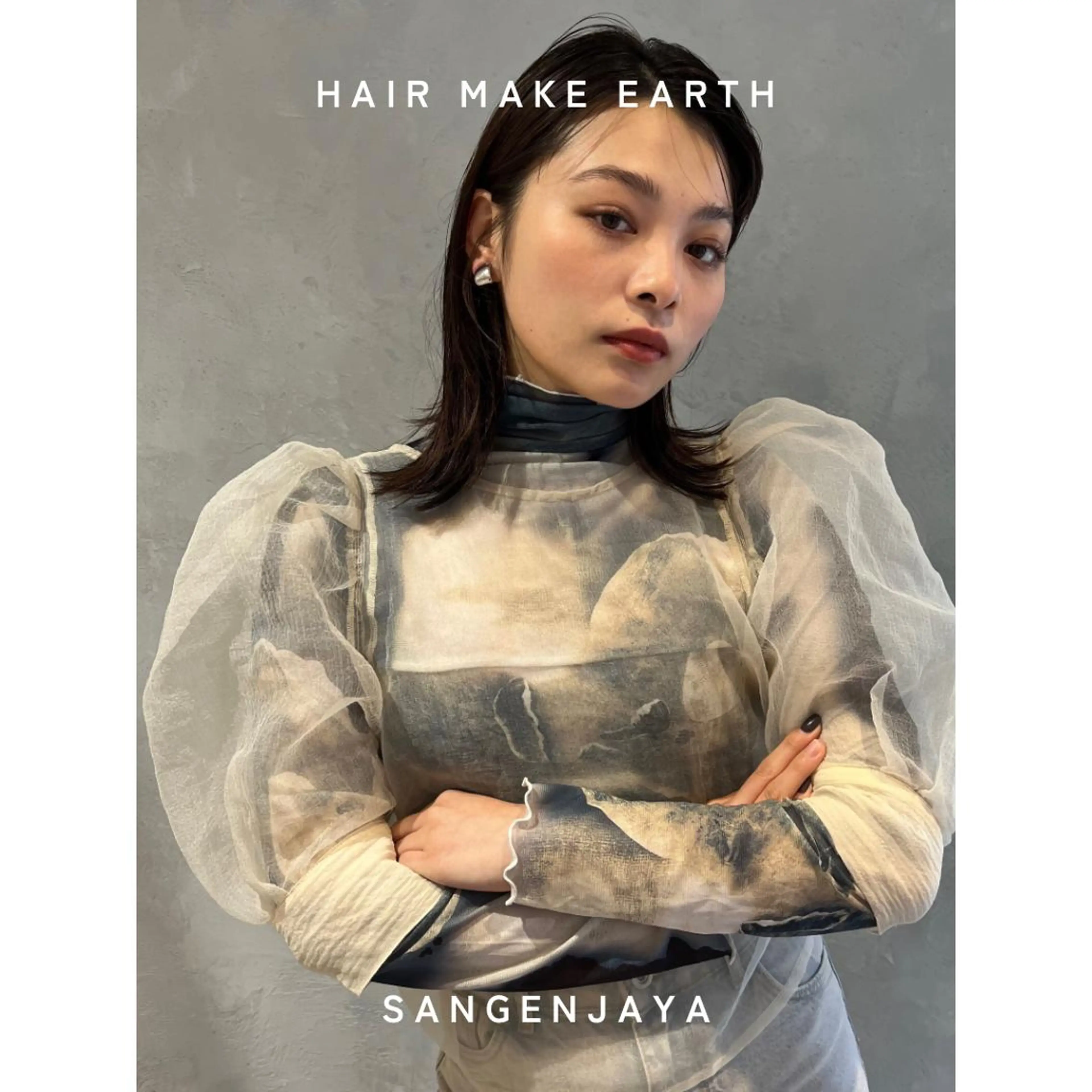 セミロング hair make earth 🪡のヘアスタイル