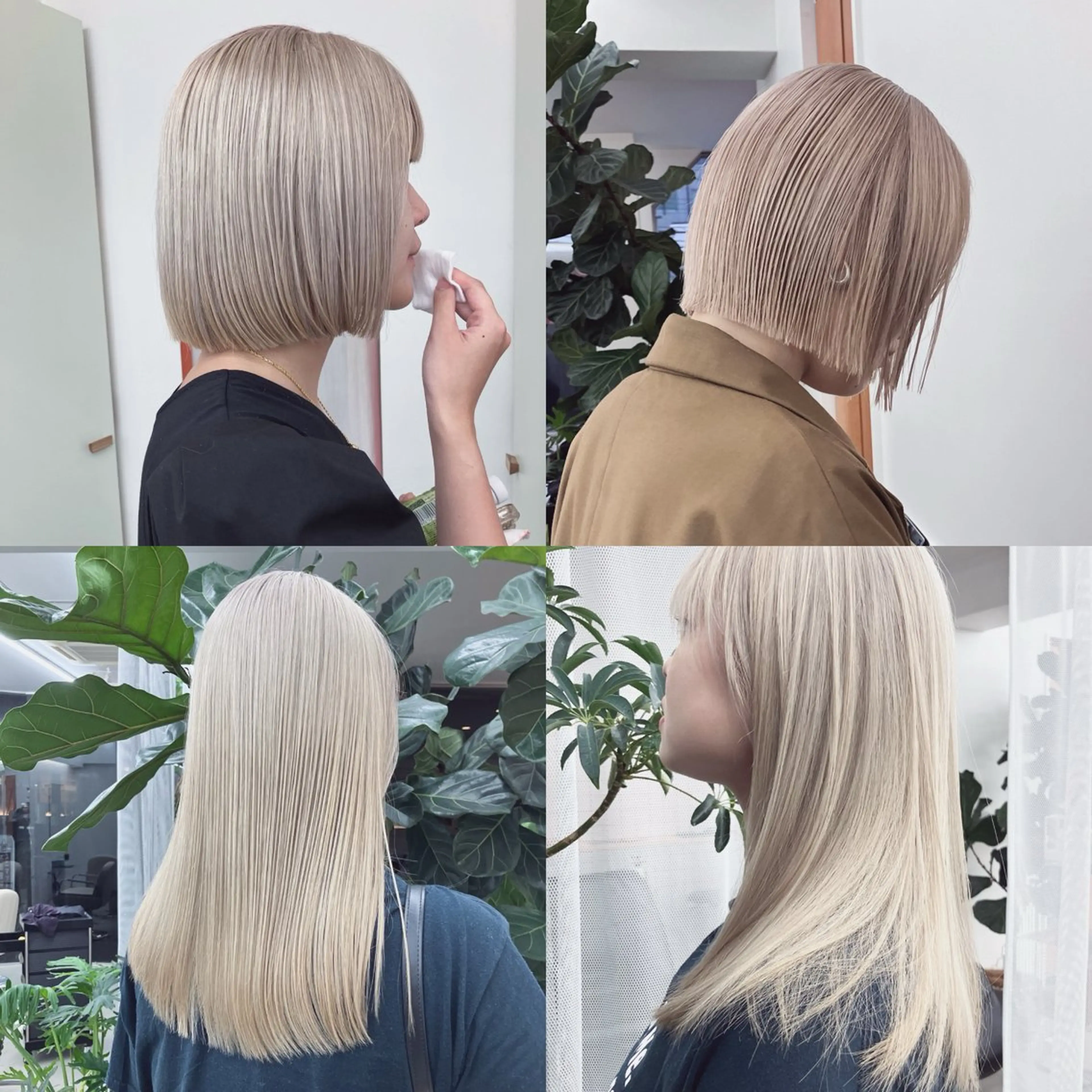 セミロング カラー ヘアアレンジ カット ヘアカラー ムード造るハイトーン ケアブリーチ/ユウキのヘアスタイル