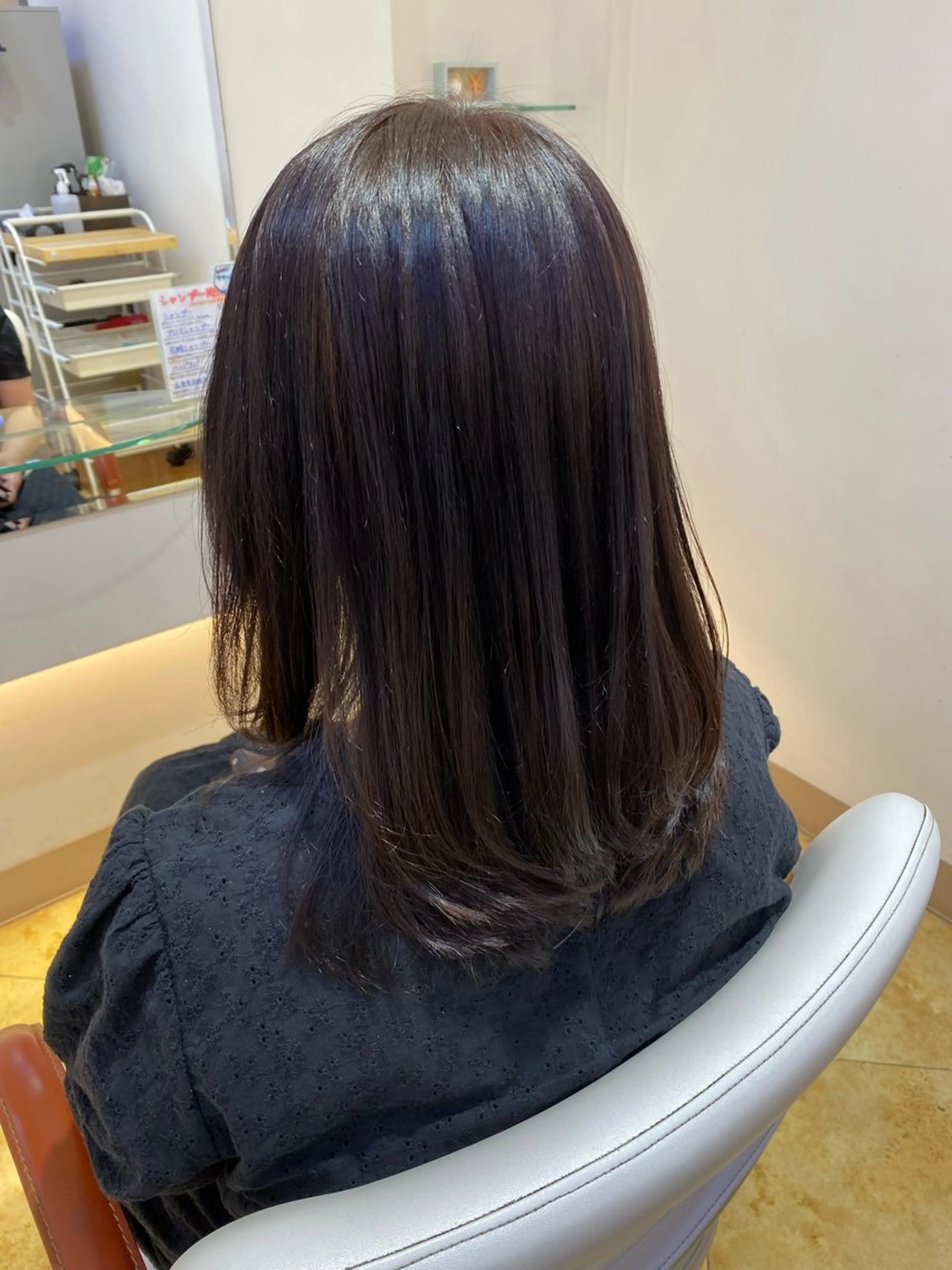 セミロング カラー 透明感カラー レイヤーカット 韓国風ヘア🤍/頭皮 ケア🫧　Chikaのヘアスタイル