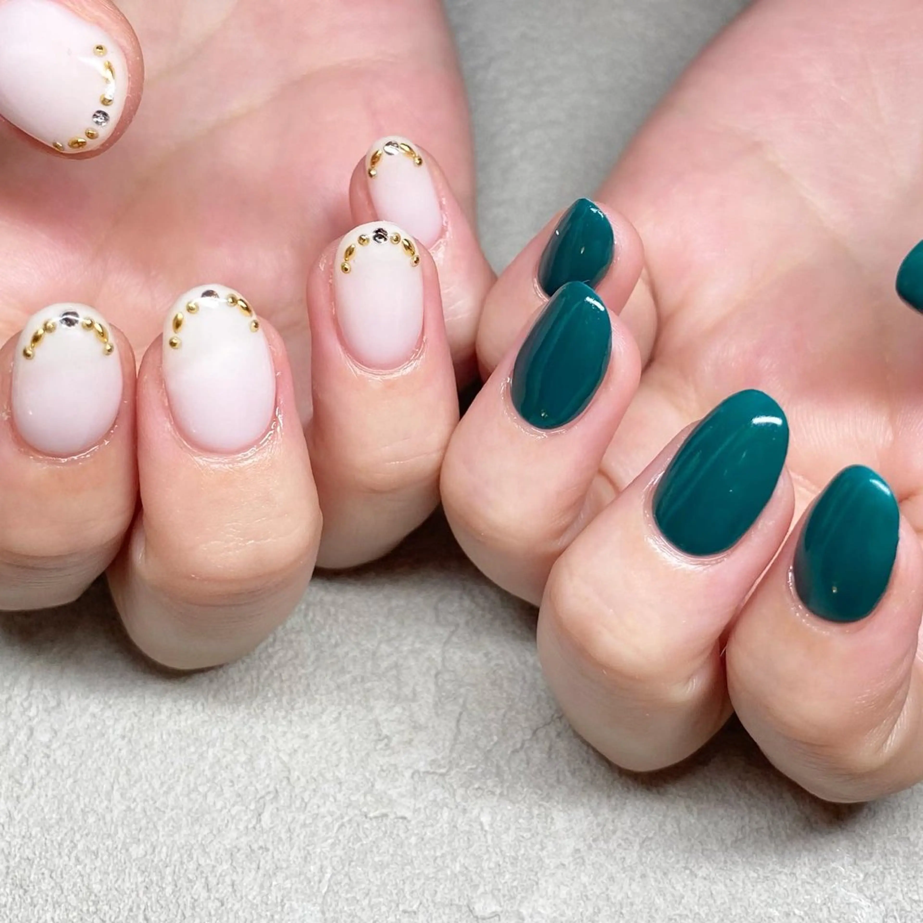 ネイル アートネイル ニュアンスネイル 春ネイル 夏ネイル ハンドネイル 山田 貴子のネイルデザイン