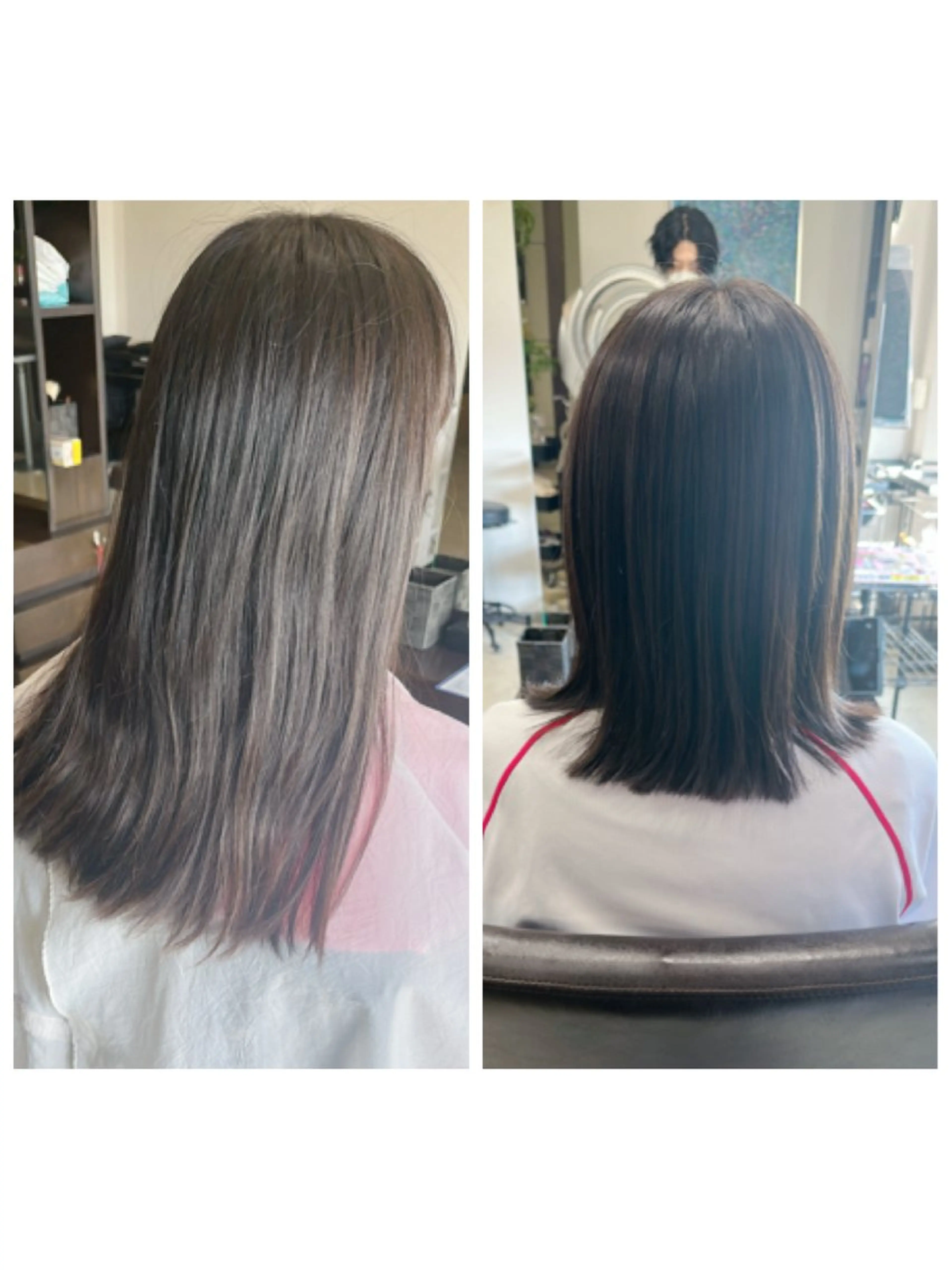 セミロング パーマ ボブ レイヤーカット 縮毛矯正 中島 剛のヘアスタイル