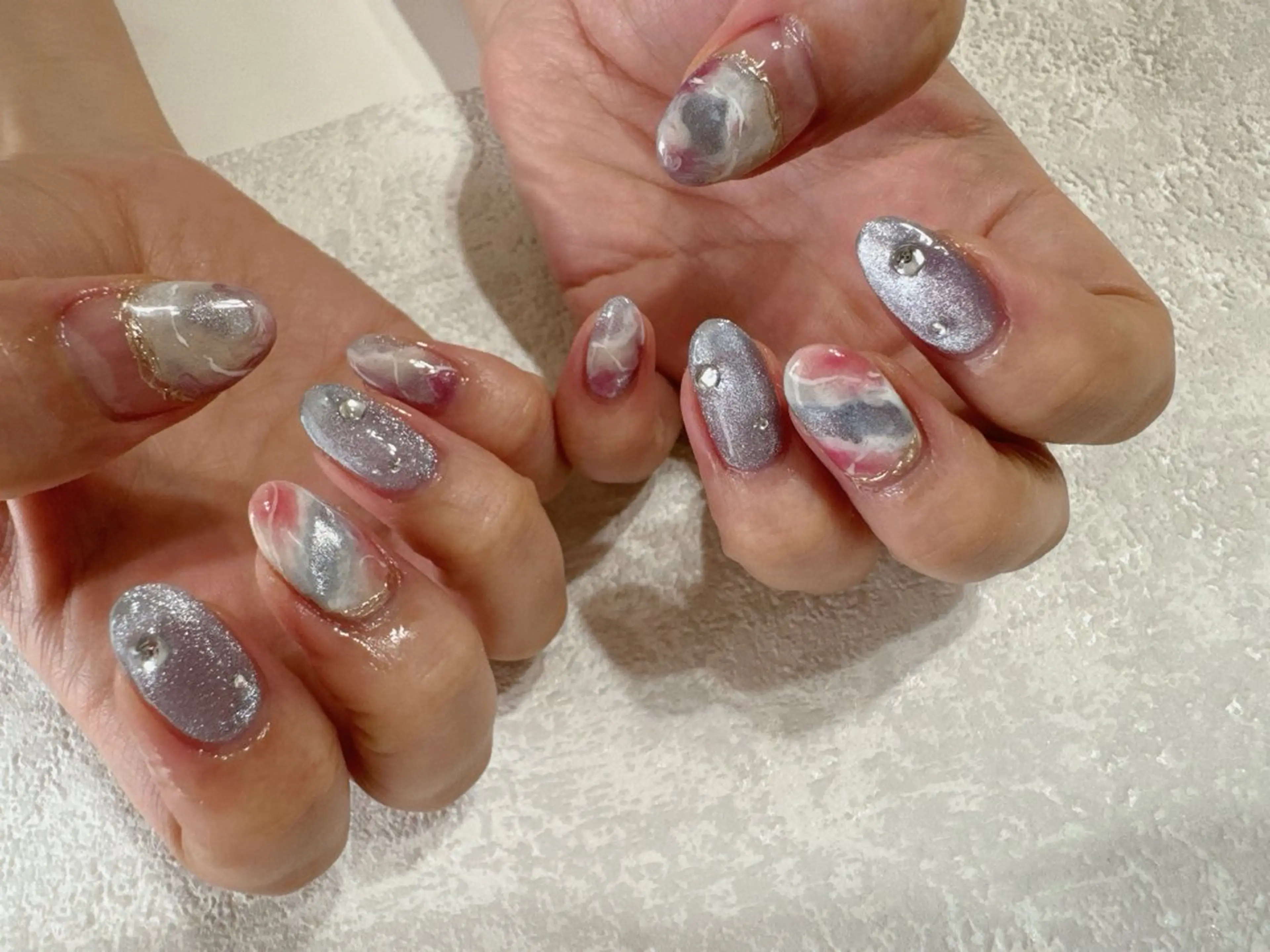 ネイル ジェルネイル マグネットネイル メンズネイル ニュアンスネイル パラジェル kikinail 溝の口のネイルデザイン