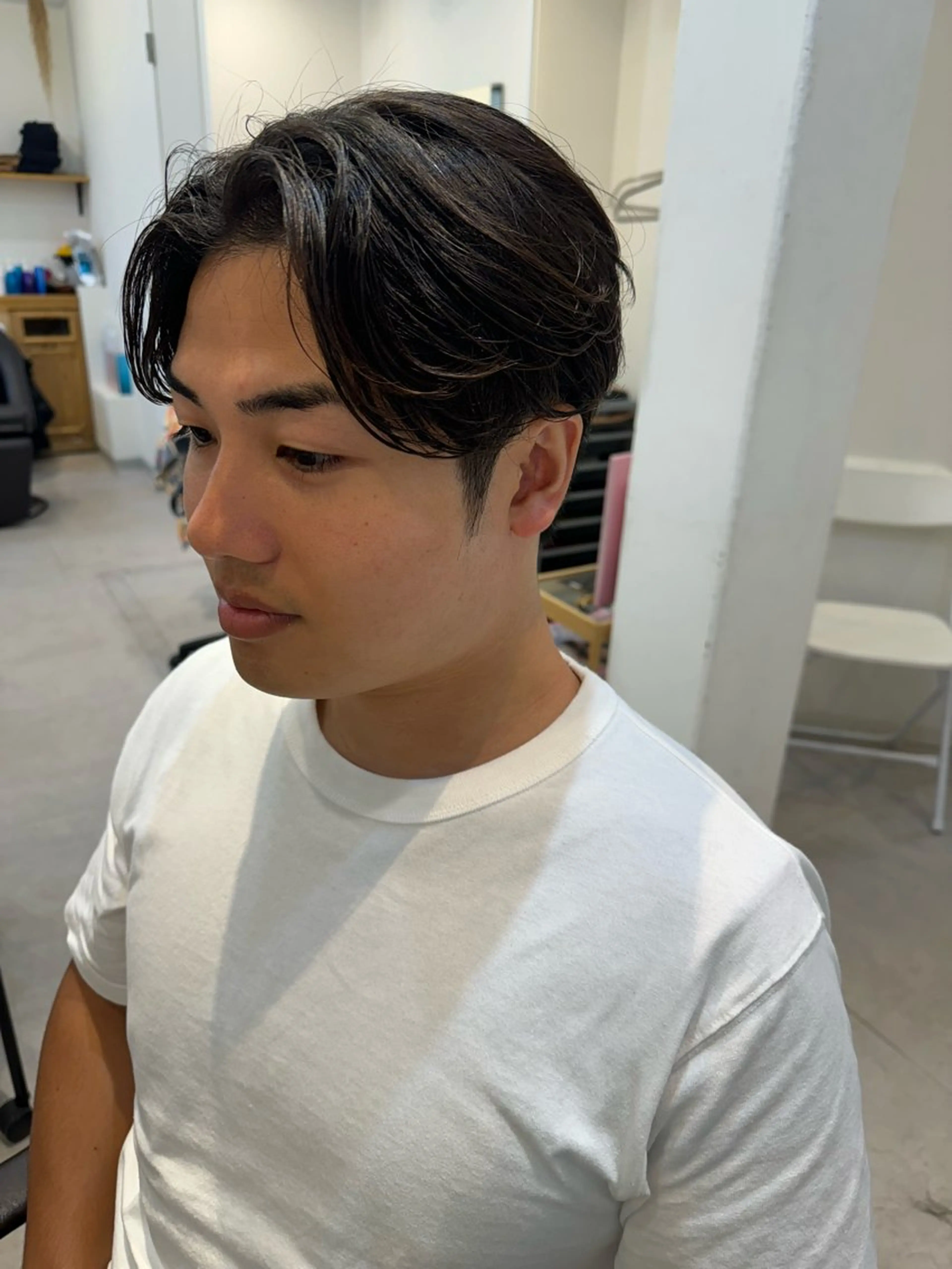 ミディアム パーマ メンズ カット 縮毛矯正 トリートメント Dxxxx III所属・似合う髪型が 分からない方へのヘアスタイル