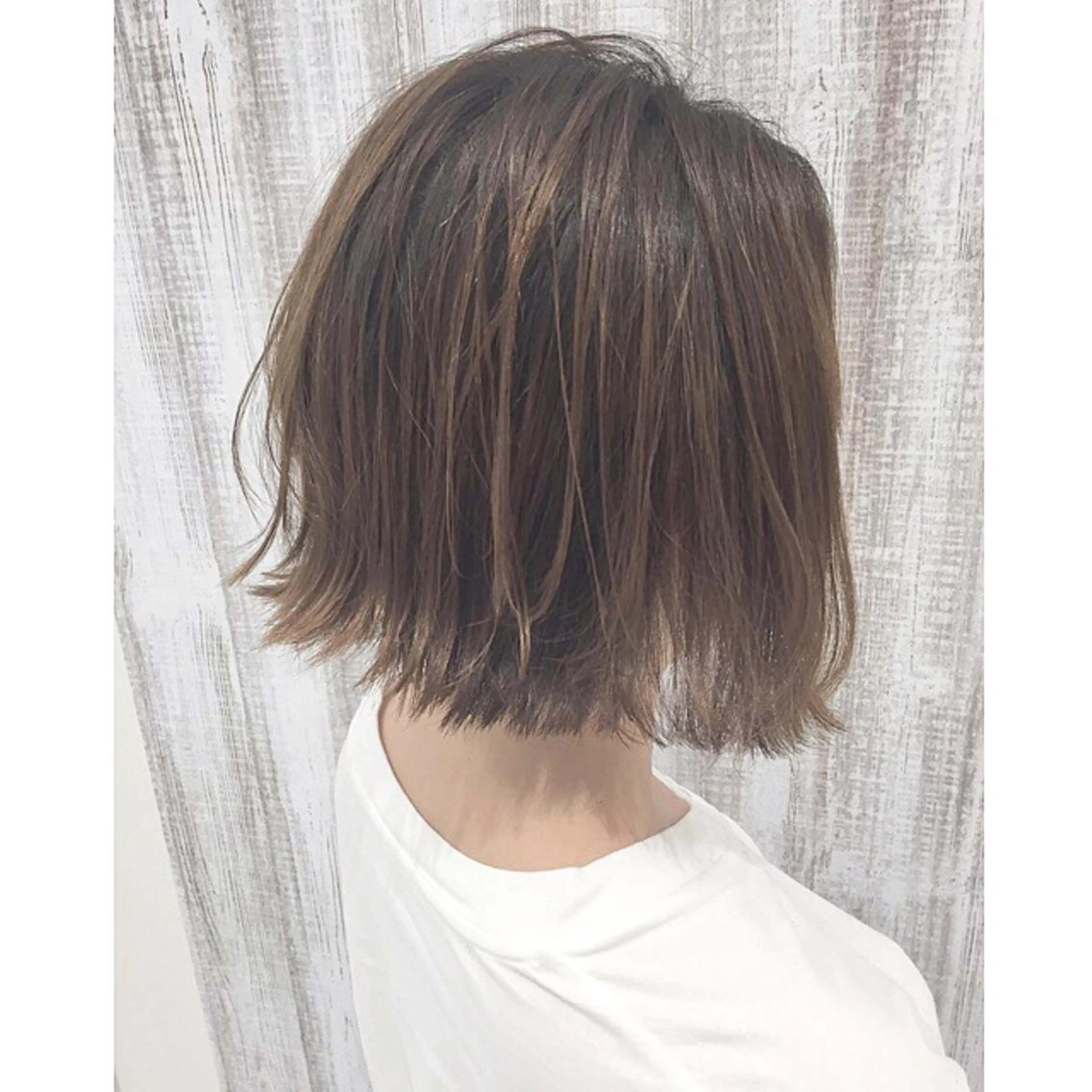 ショート カラー ヘアアレンジ 透明感♡︎♡︎ 佐々木早苗のヘアスタイル