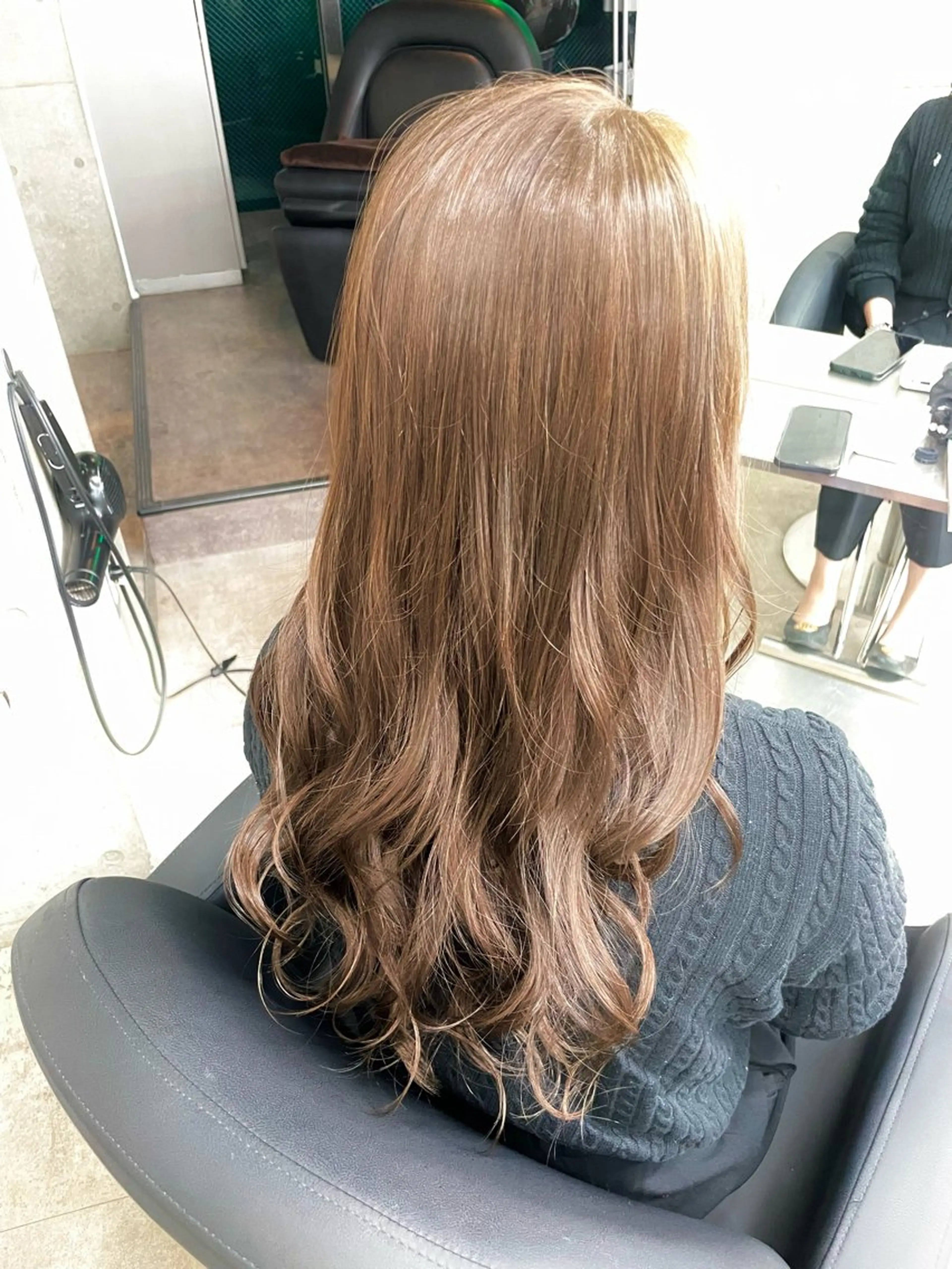 ロング カラー ヘアアレンジ ヘアカラー トリートメント 速水 ゆきののヘアスタイル