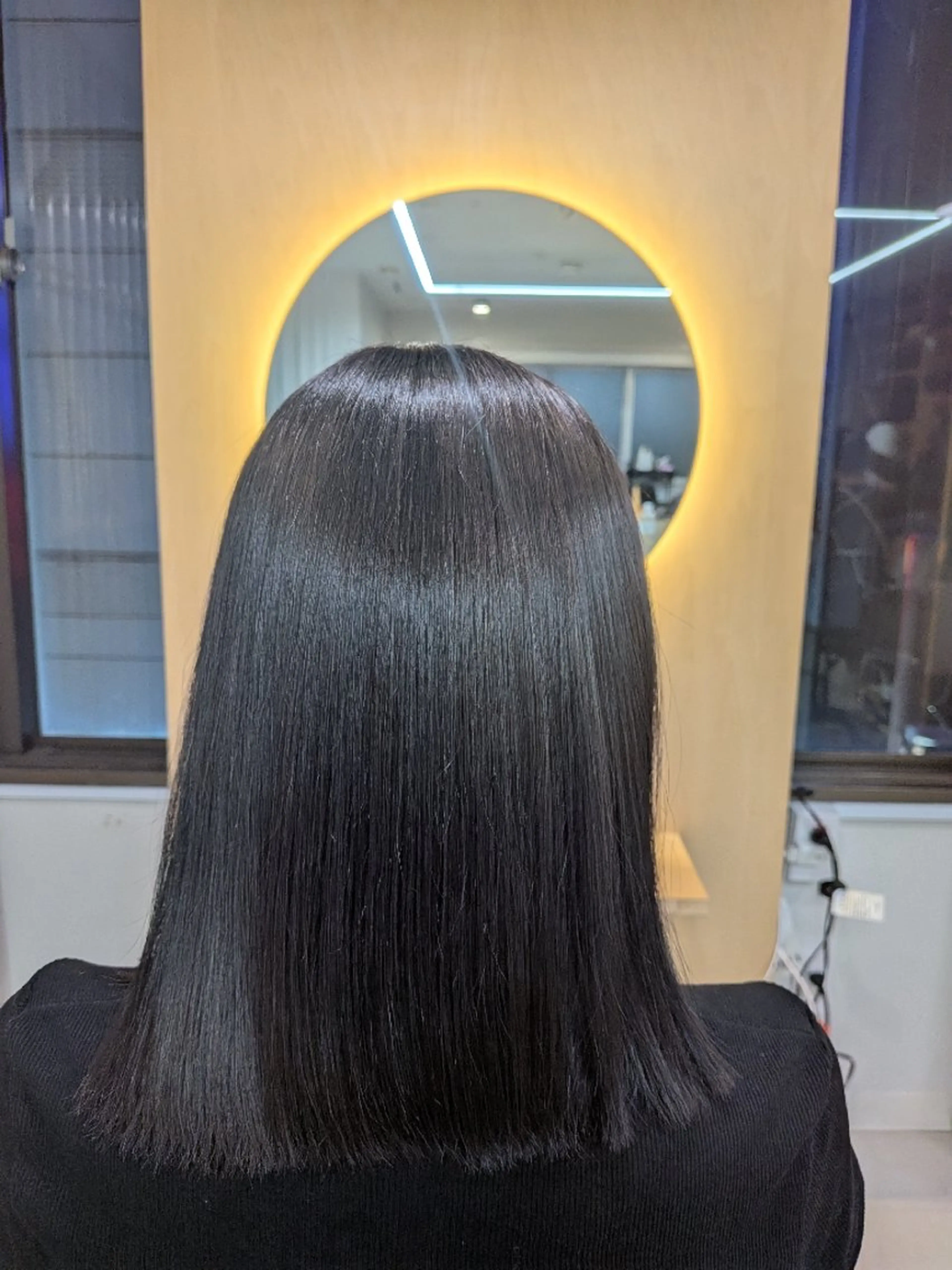 セミロング カット 縮毛矯正 elk RIKIのヘアスタイル