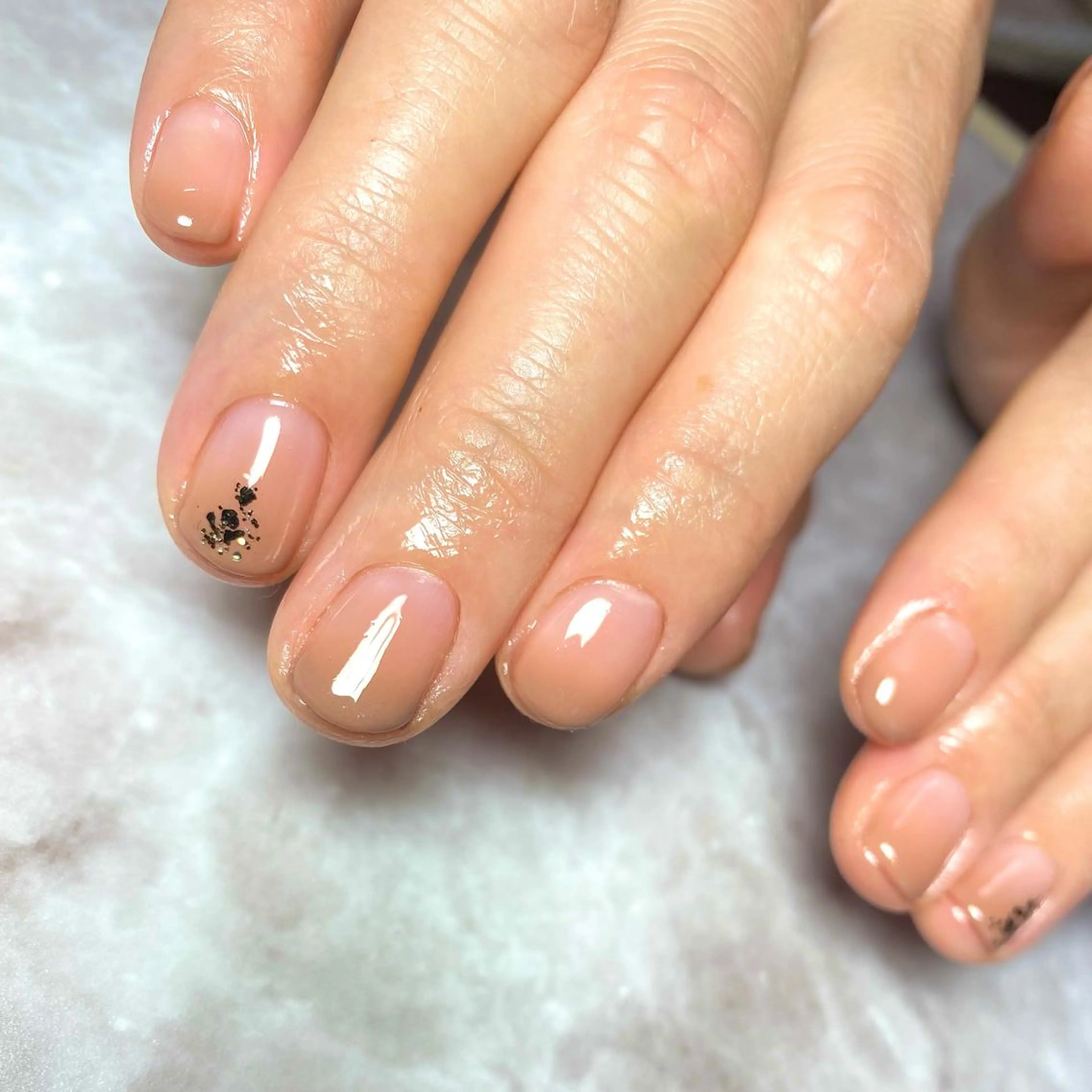 ネイル ブラウン グラデーション シンプルネイル ハンドネイル nailsalon RMIKのネイルデザイン