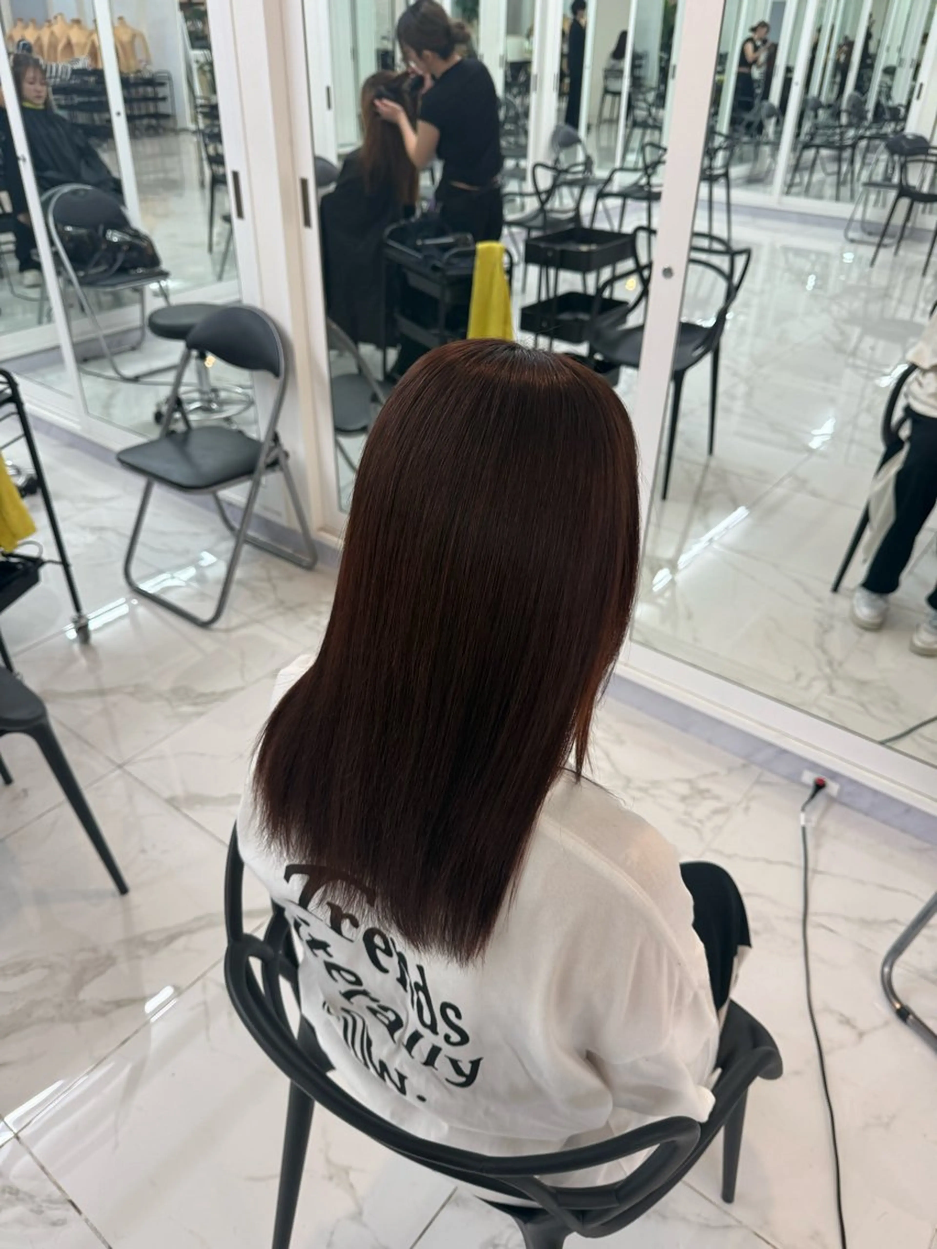 ロング カラー りきと🦋河原町 縮毛矯正/艶カラーのヘアスタイル