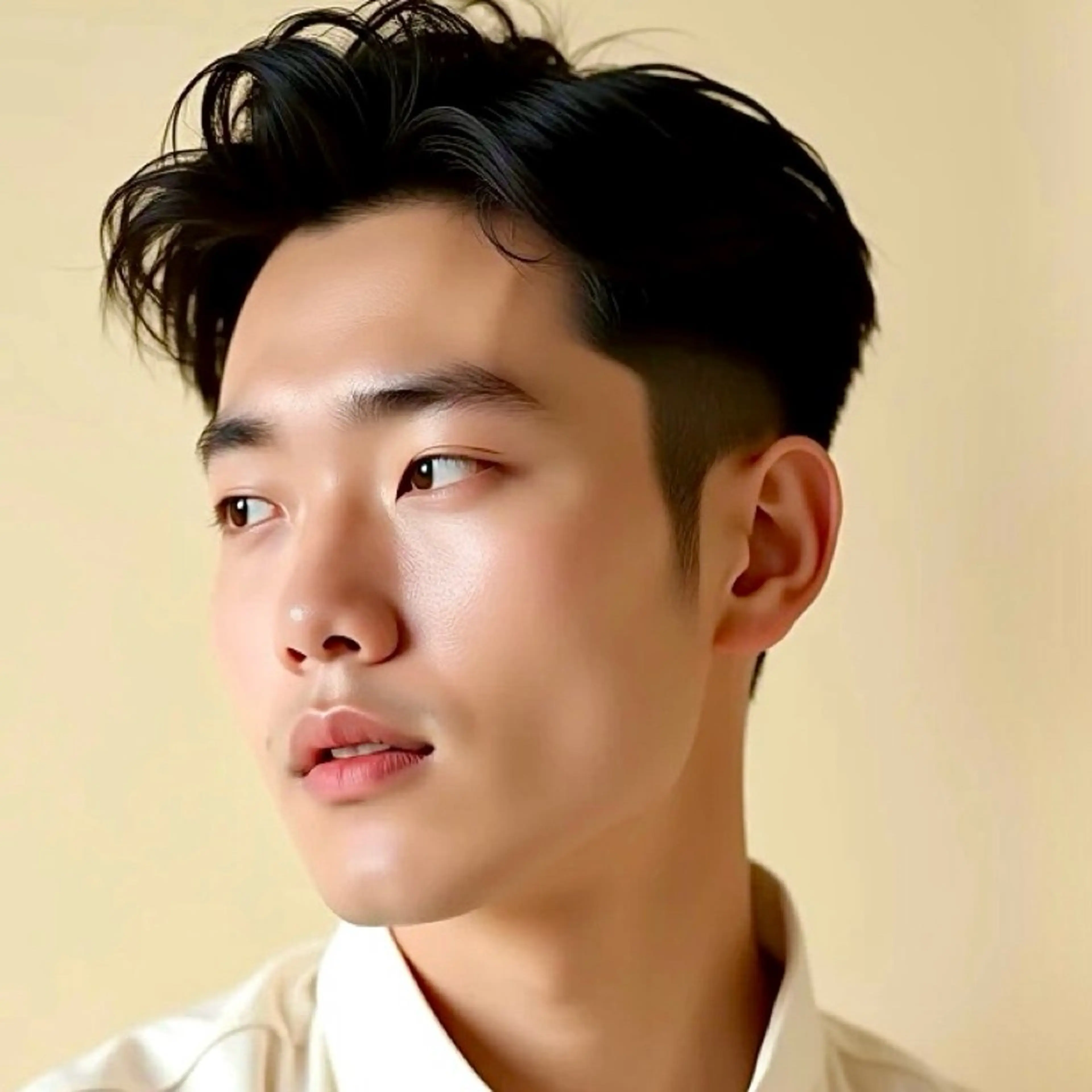 ショート カラー パーマ メンズ メンズ韓国風 スペインカール ツーブロック 刈り上げ 韓国風ヘア 🎸メンズ/パーマ/ ショート🎸工藤達哉のヘアスタイル