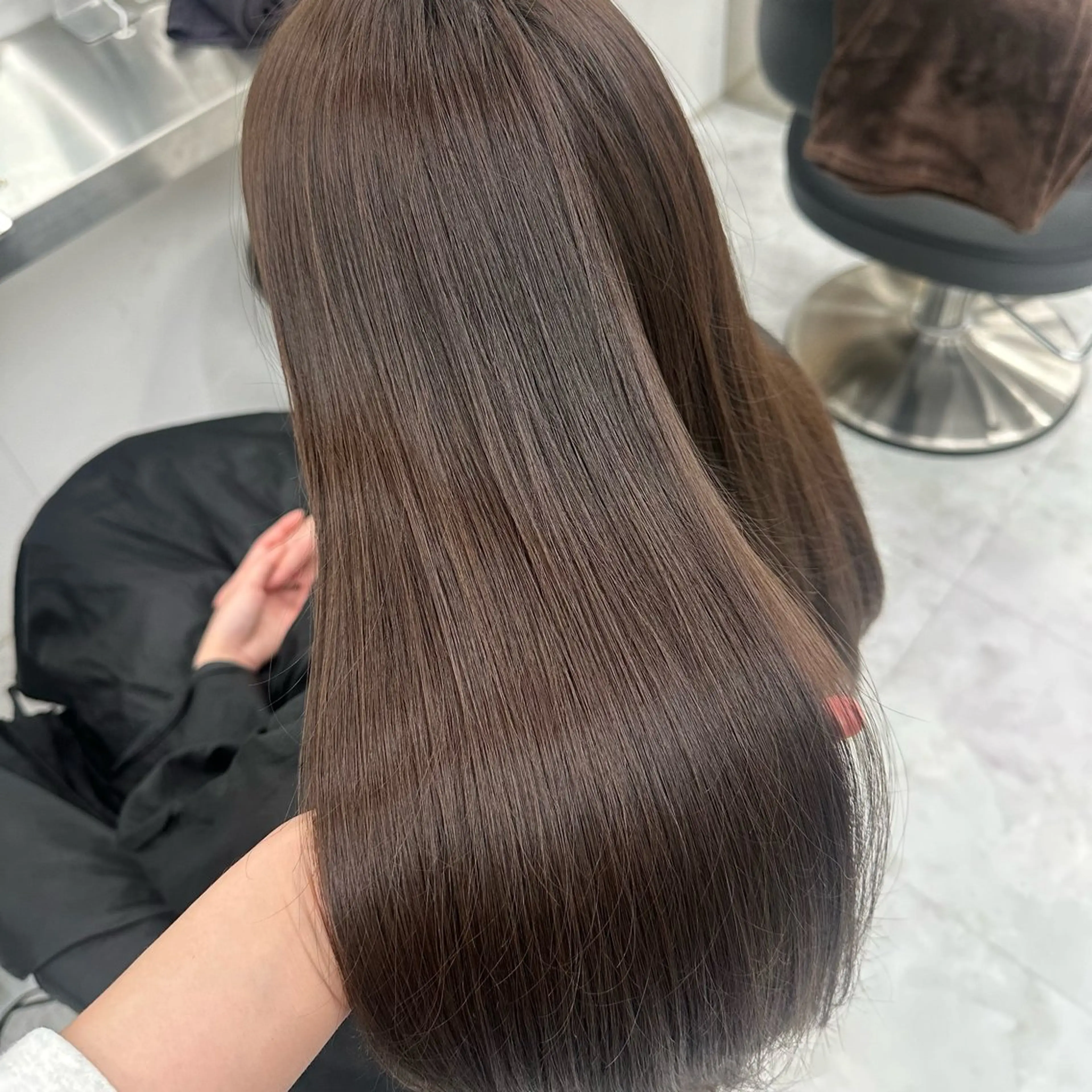 ロング ヘアカラー トリートメント ヘッドスパ ヘアセット 🤍上品韓国ガーリー 🤍ひとみ🤍のヘアスタイル