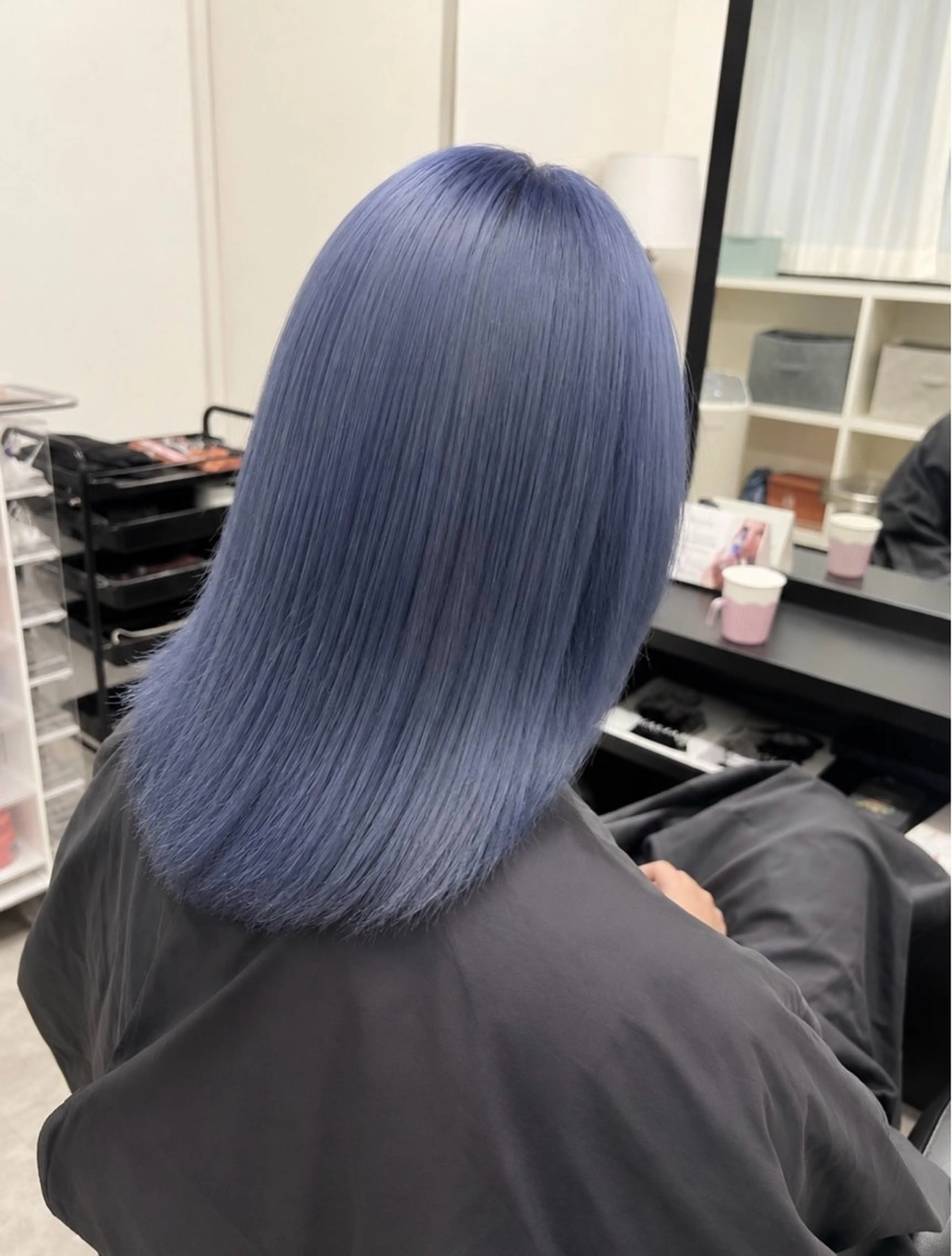 ロング カラー ブルーカラー C'LD Hair トモヤのヘアスタイル