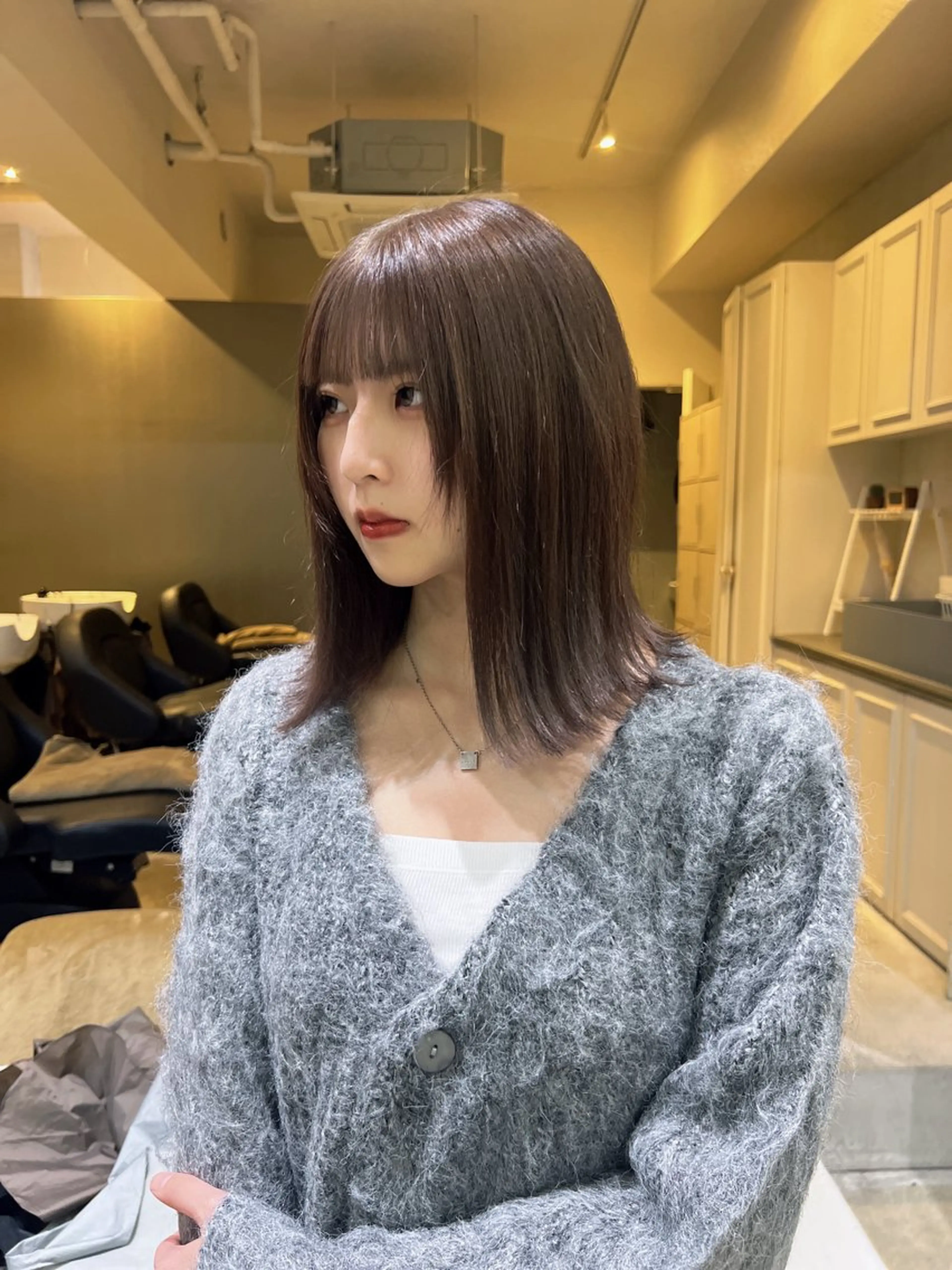 カラー ブリーチ ヘアカラー トリートメント 🌱髪質改善×艶髪 🌱【天神美容室】のヘアスタイル