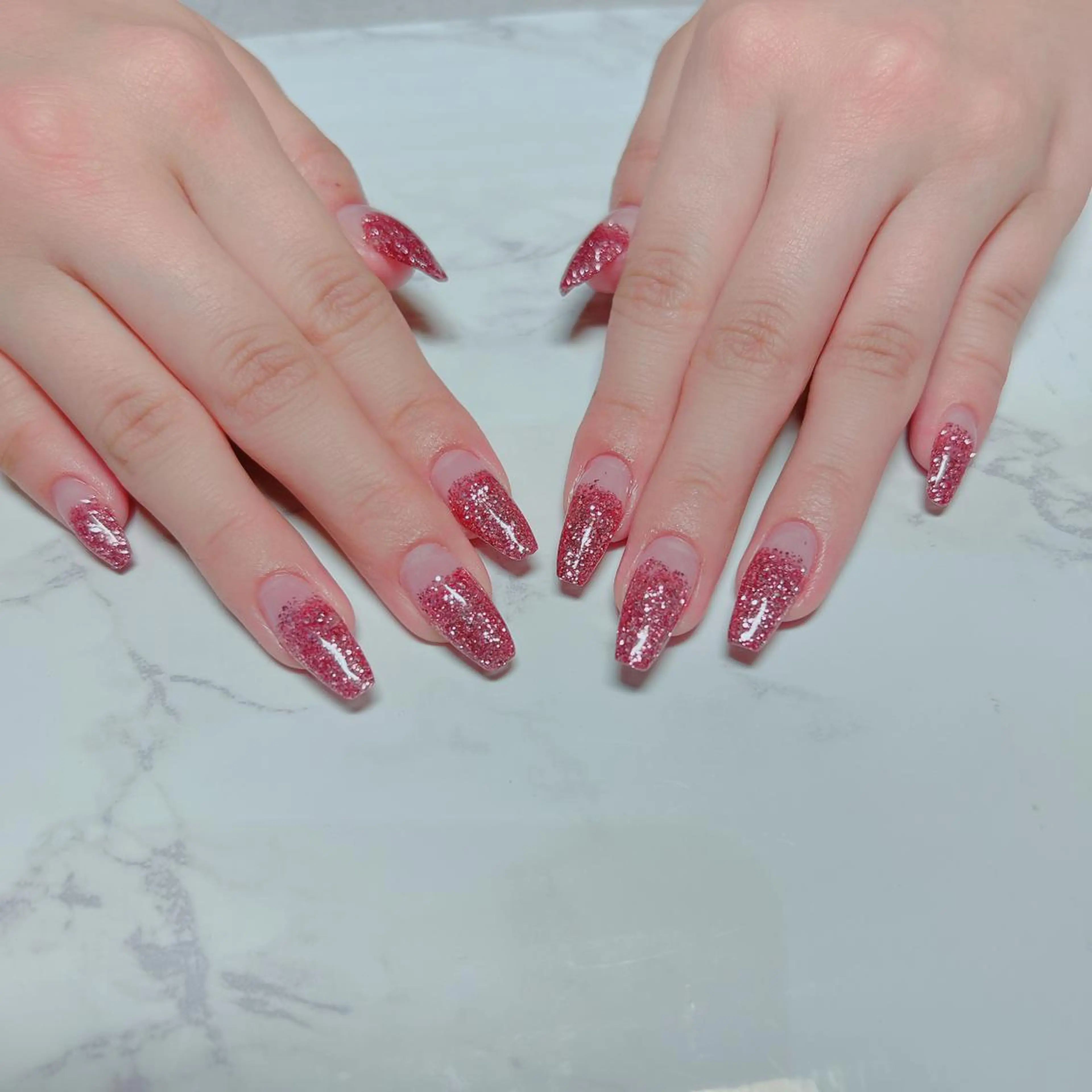 ネイル ピンク スカルプネイル たきぐち みちこのネイルデザイン