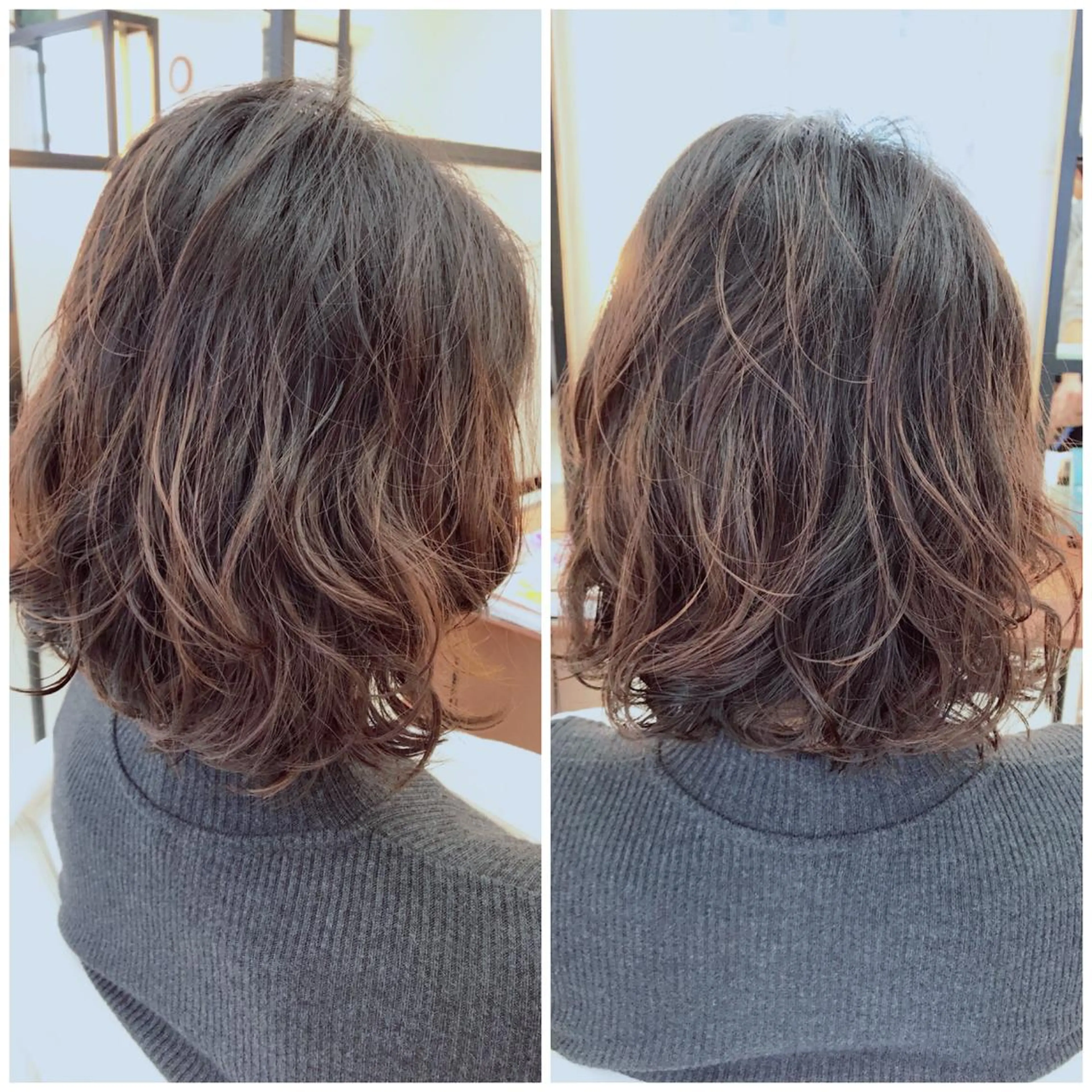 パーマ ボブ 奈良崎 和弘のヘアスタイル