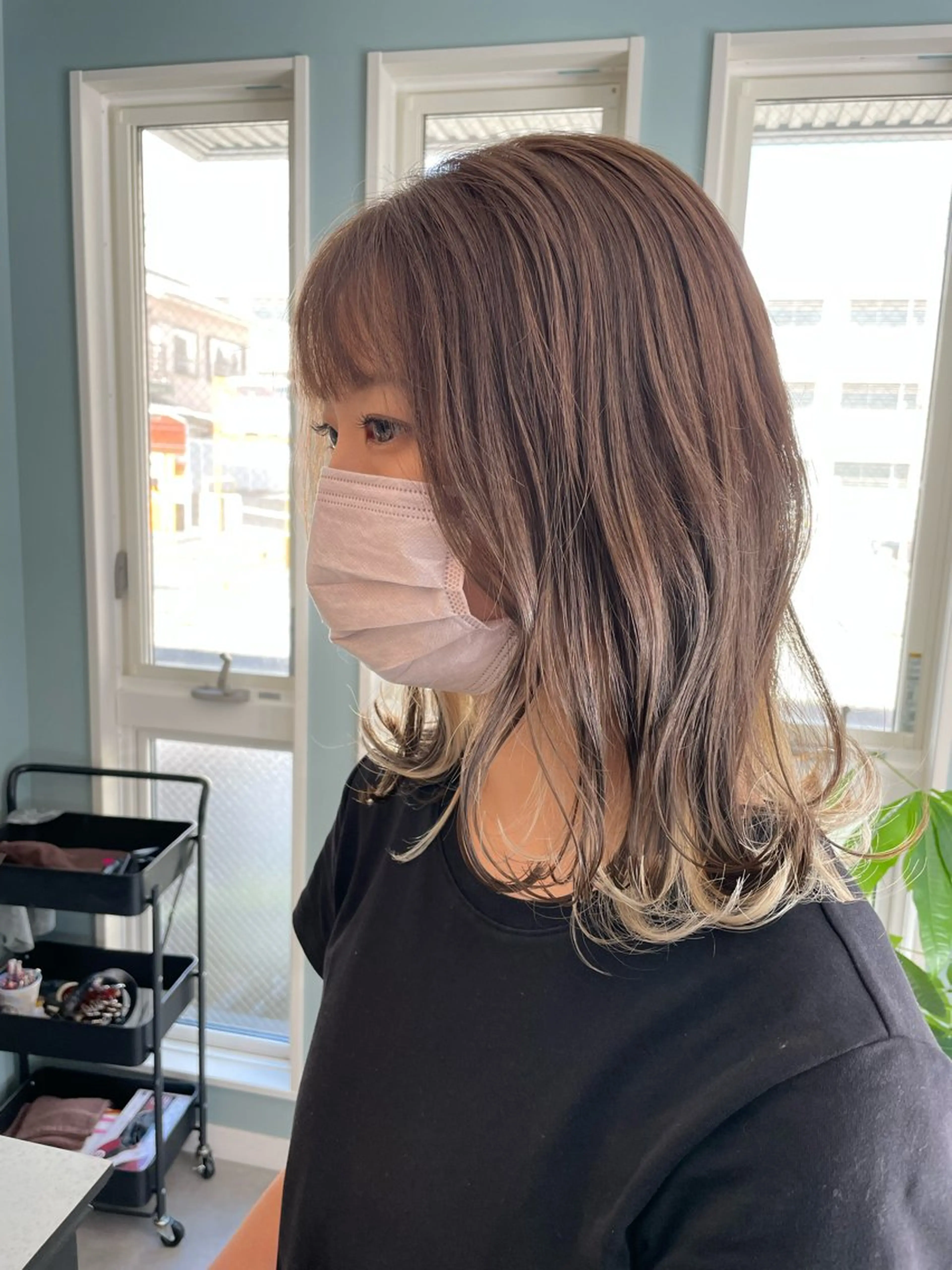 セミロング ヘアカラー Dia✂︎ 高澤優希のヘアスタイル