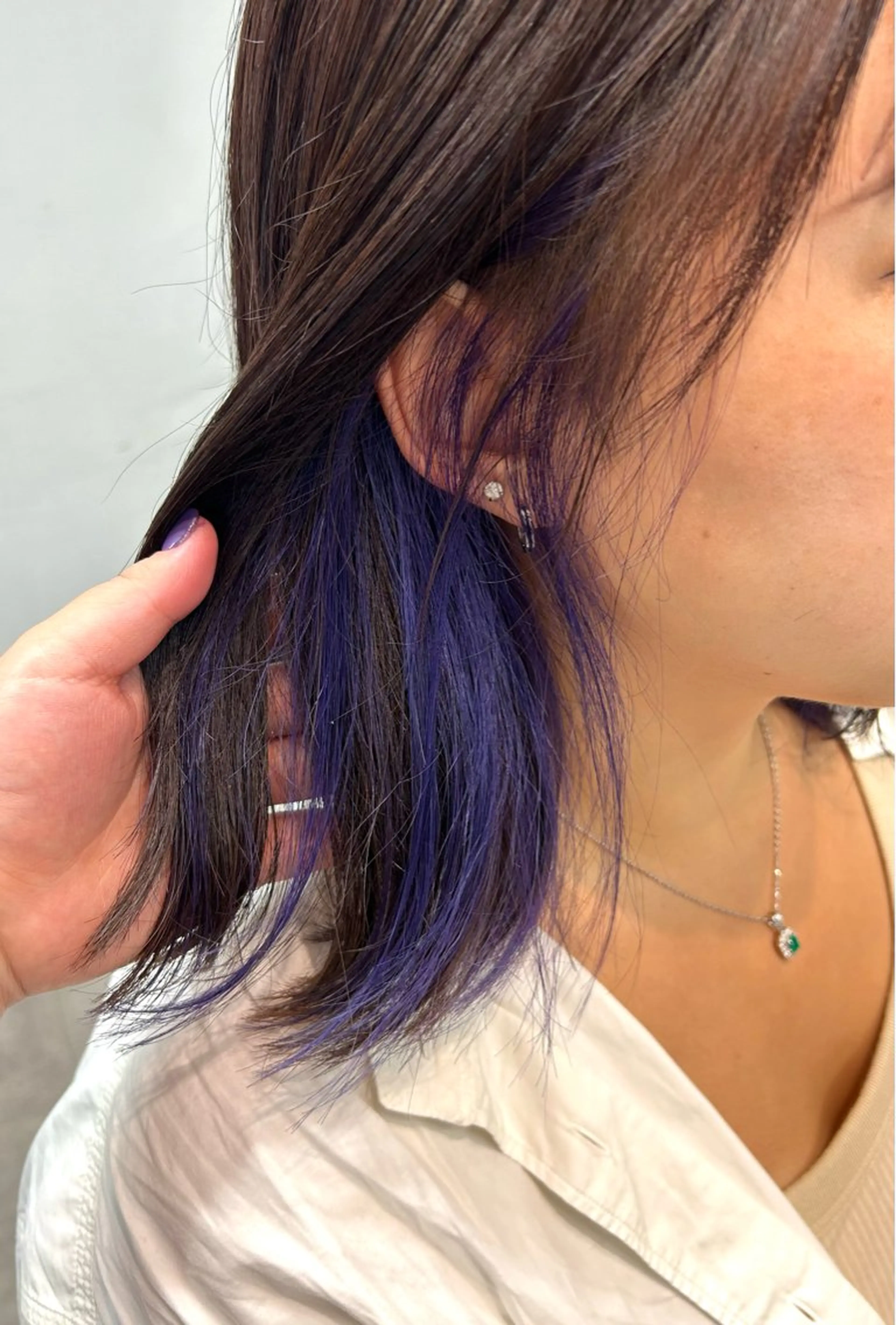 カット+イヤリングカラー+Aujua1stepトリートメント💓の写真