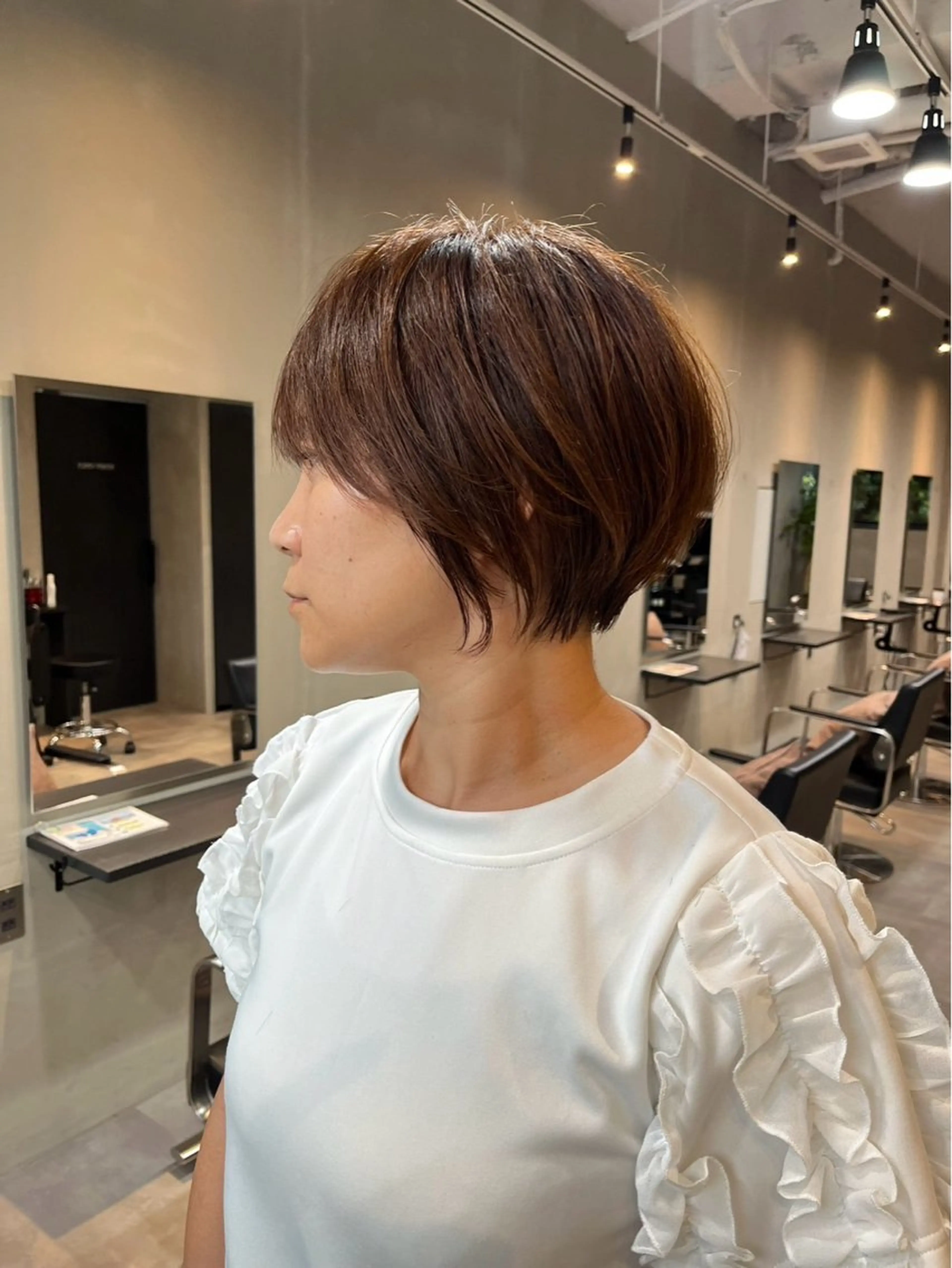 ショート カラー 似合わせ/透明感 カラー/豊中/かこのヘアスタイル