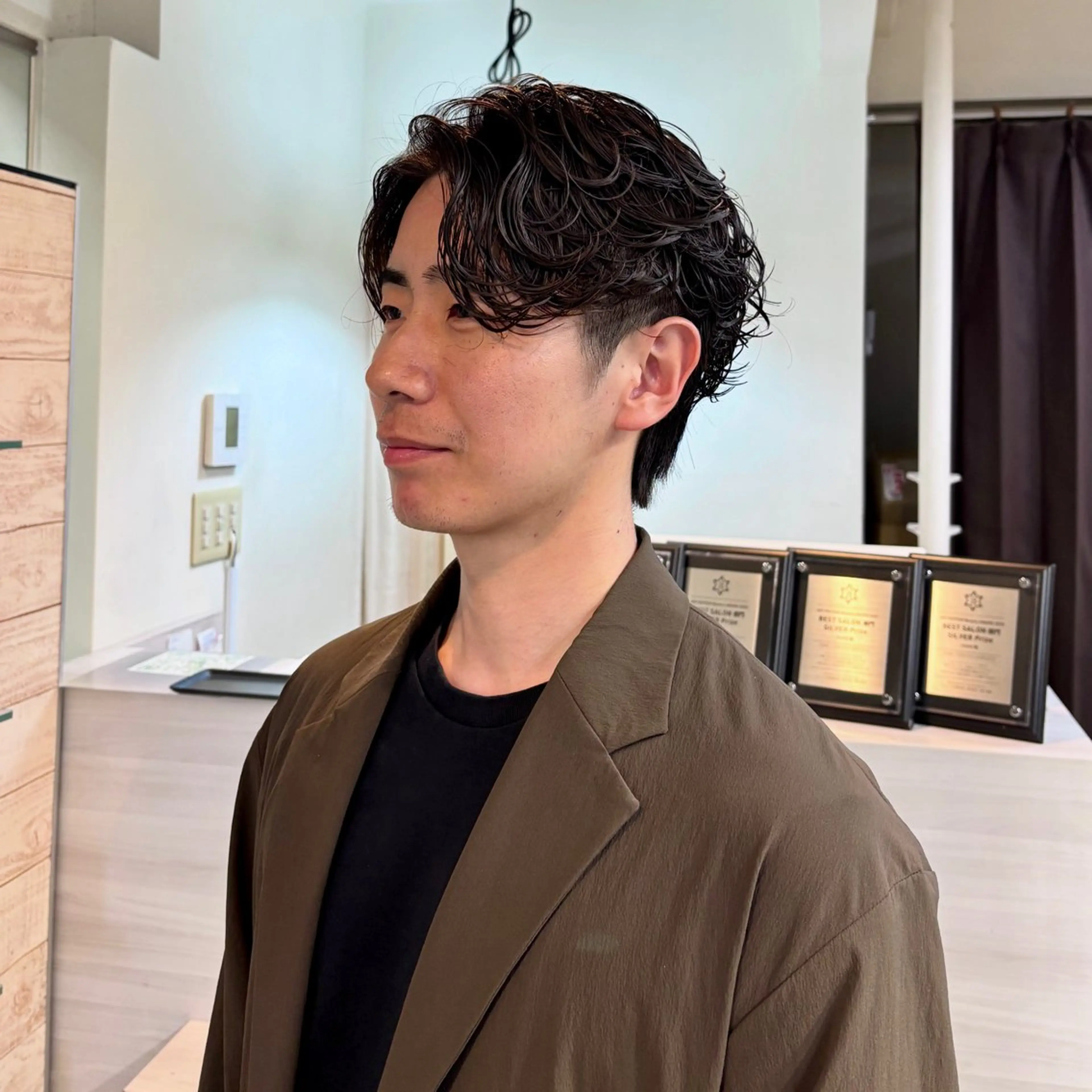 メンズ メンズパーマ カット パーマ 谷昂将　メンズ梅田 /パーマ/毛流れのヘアスタイル