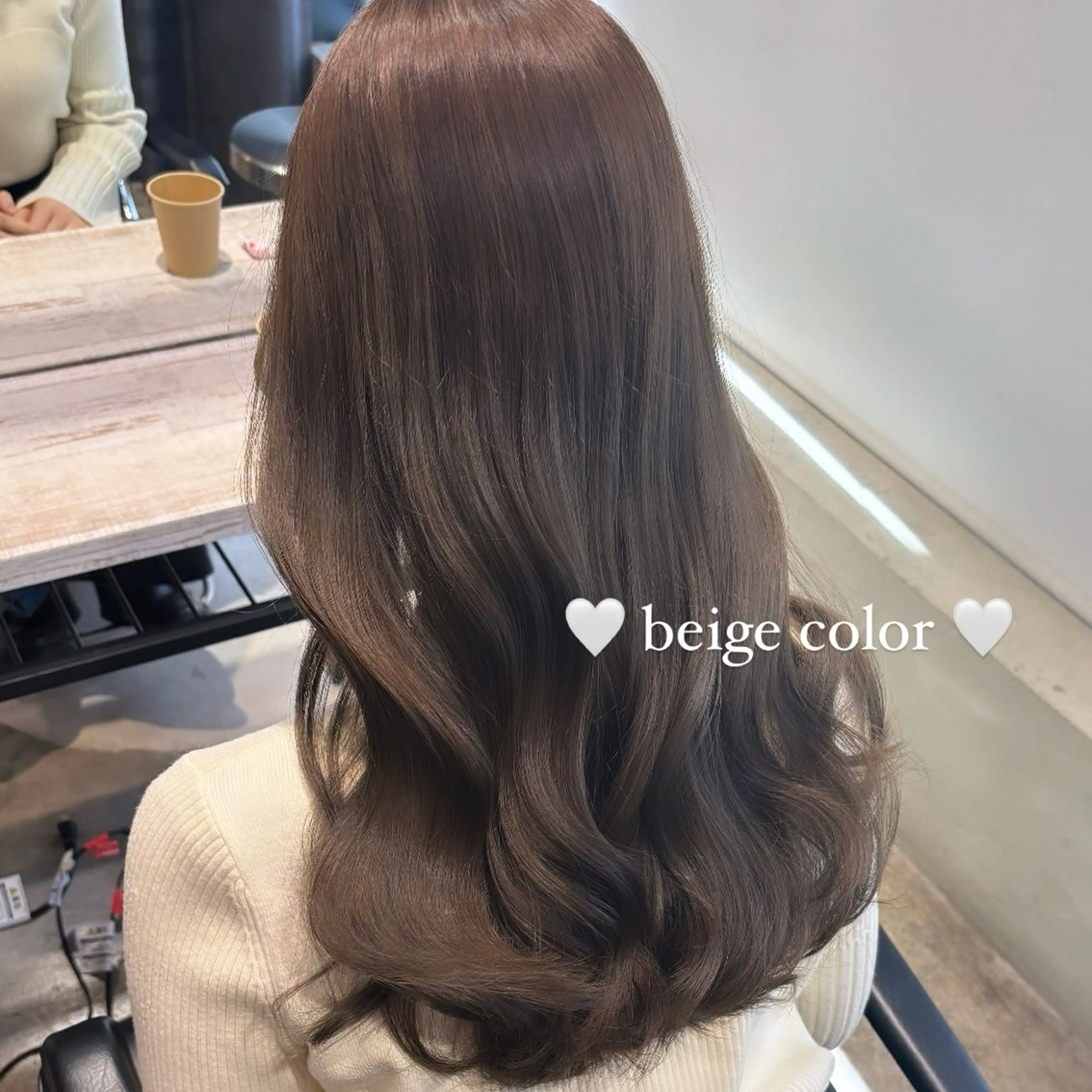 ロング カラー ヘアカラー 韓国風レイヤーカット 🍒サンジキ アカリのヘアスタイル